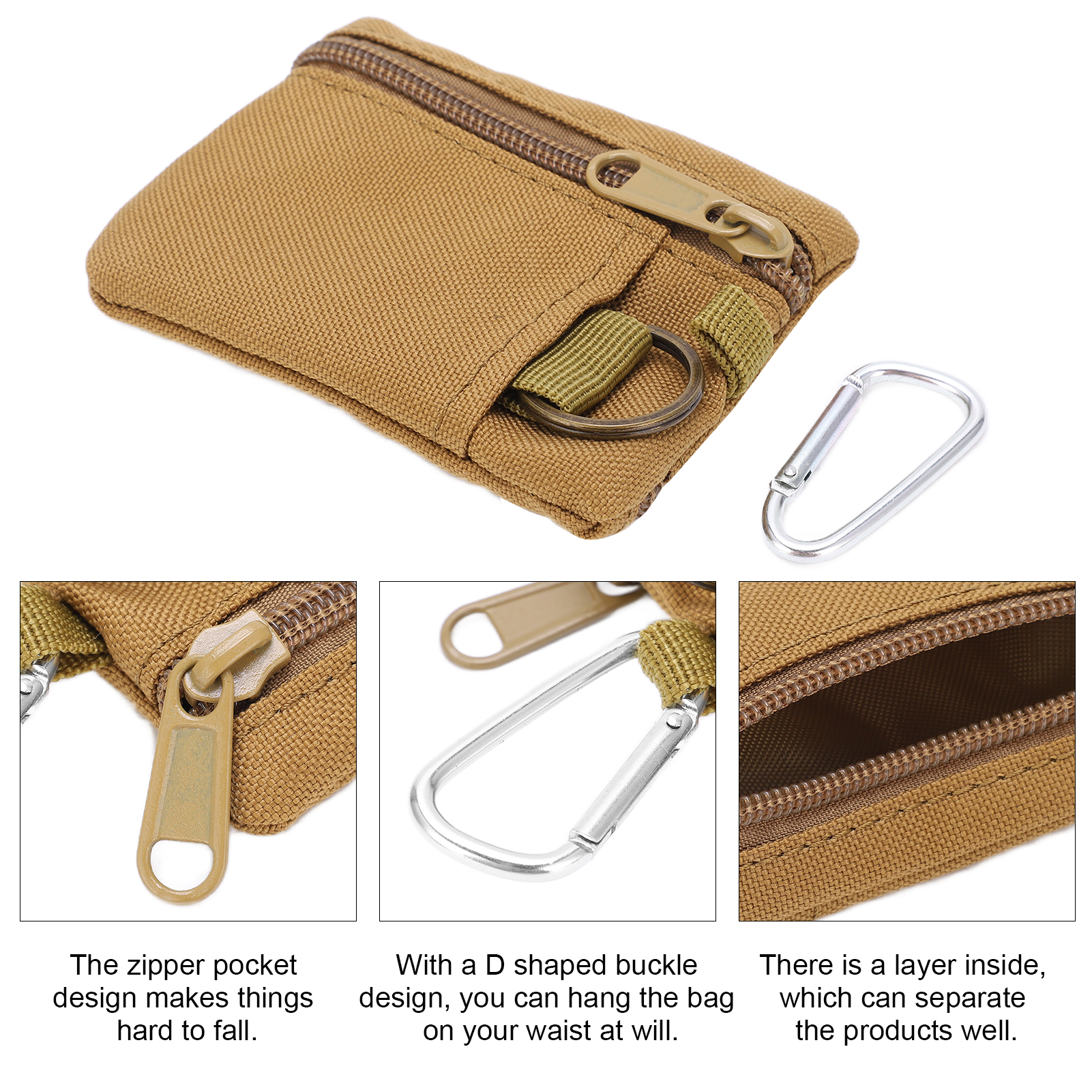 EDC Molle Pouch Small Molle Utility Pouch Nylon For Hiking - Picture 26 of 31
