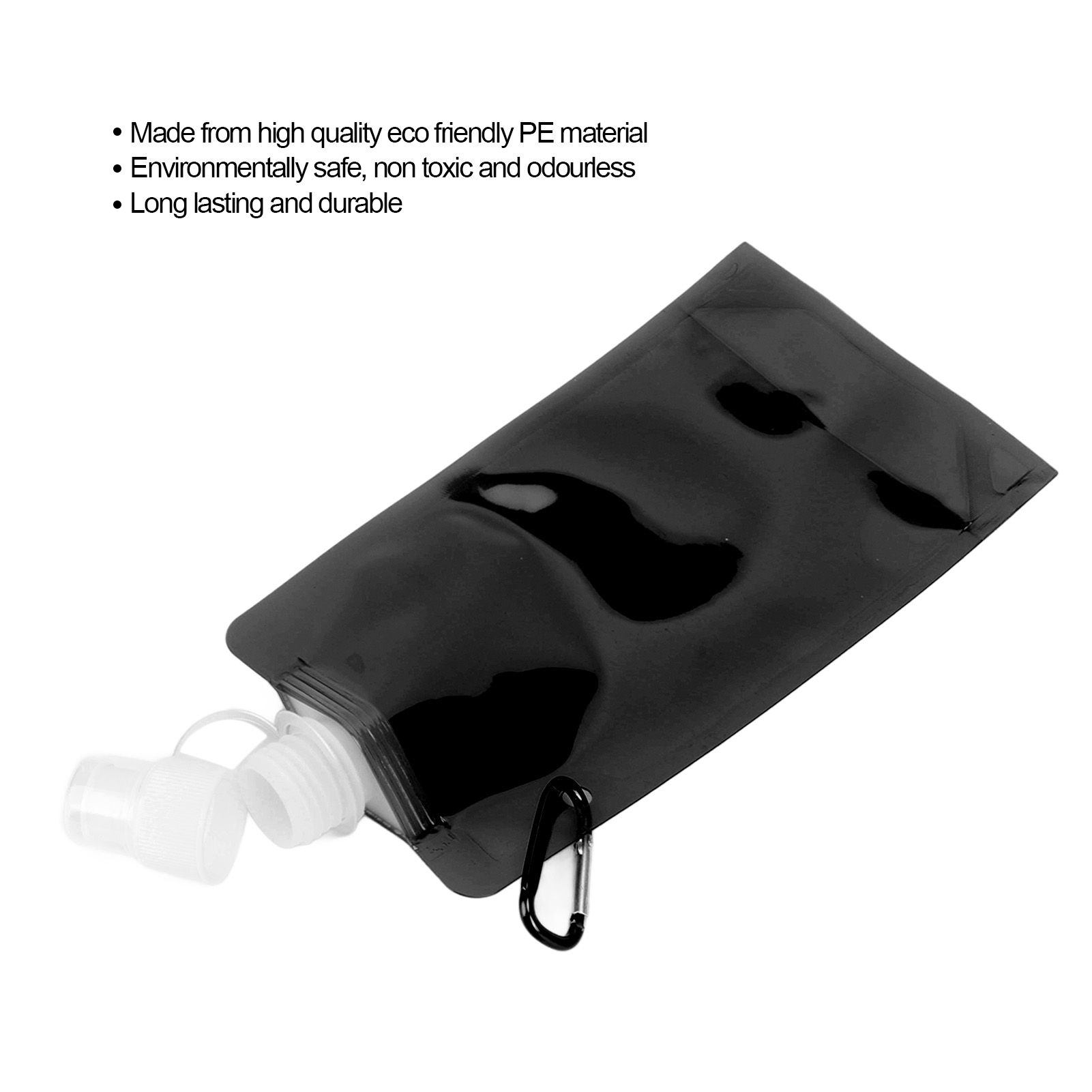 Collapsible Water Bottle Multifunction PE Soft Water Bottle For Outdoor
