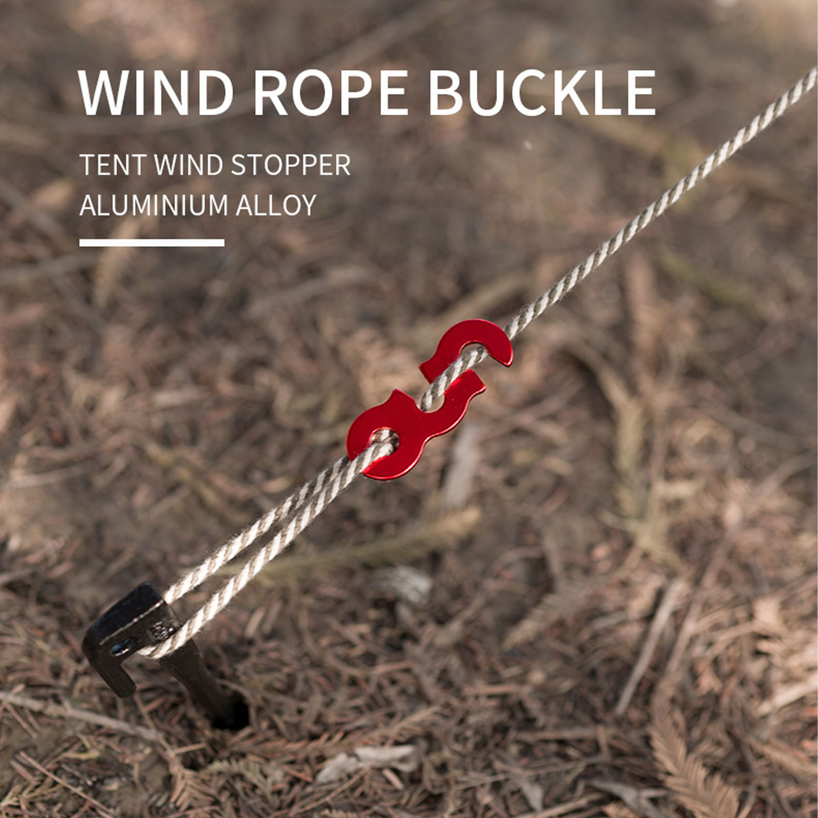 10pcs Tent Rope Stopper Adjuster 3 Hole Open End Cord Lock Wind Rope Buckle - Picture 16 of 21