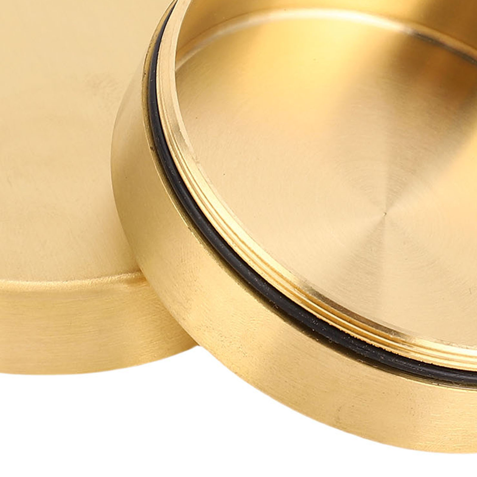 Round Brass Sealed Box Water Proof Dust Damp Proof Portable Outdoor Jewelry - Picture 14 of 24