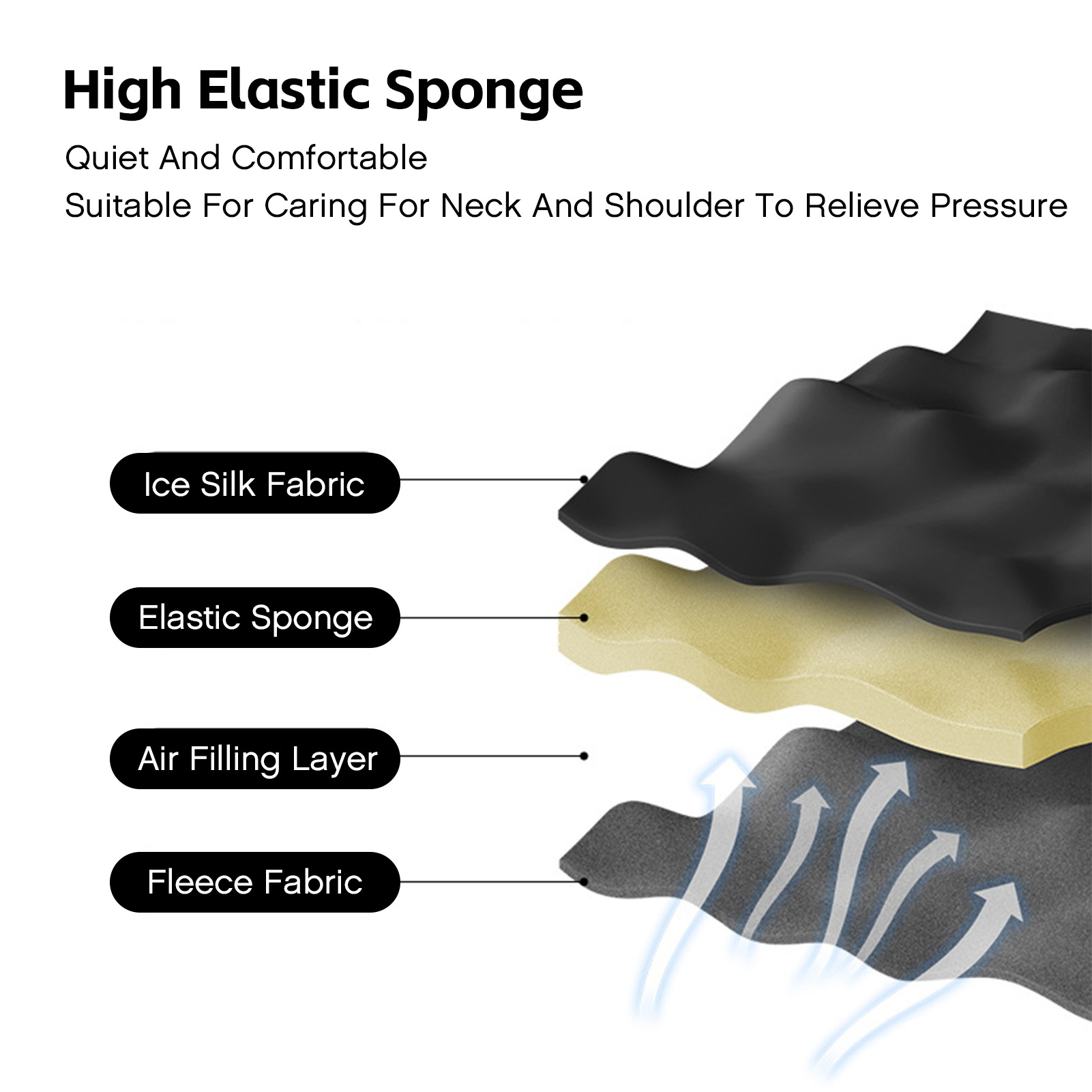 #2Inflatable Pillow Ice Silk Cloud-Like Fabric High Elastic Sponge Foldable - Picture 16 of 21