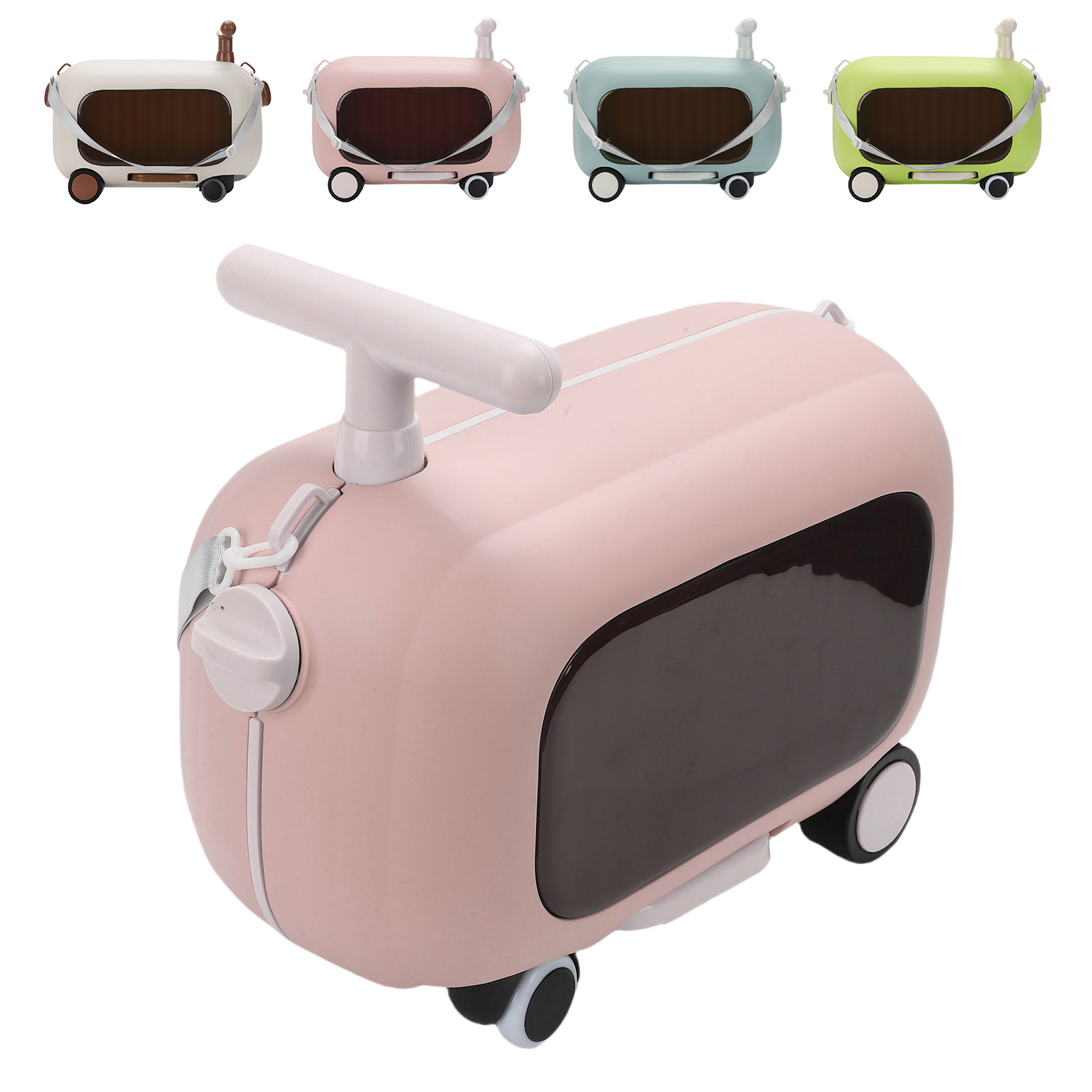 Kids Ride On Luggage 90° Folding Pedal Large Capacity Multi Functional Todd Fit - Picture 13 of 24