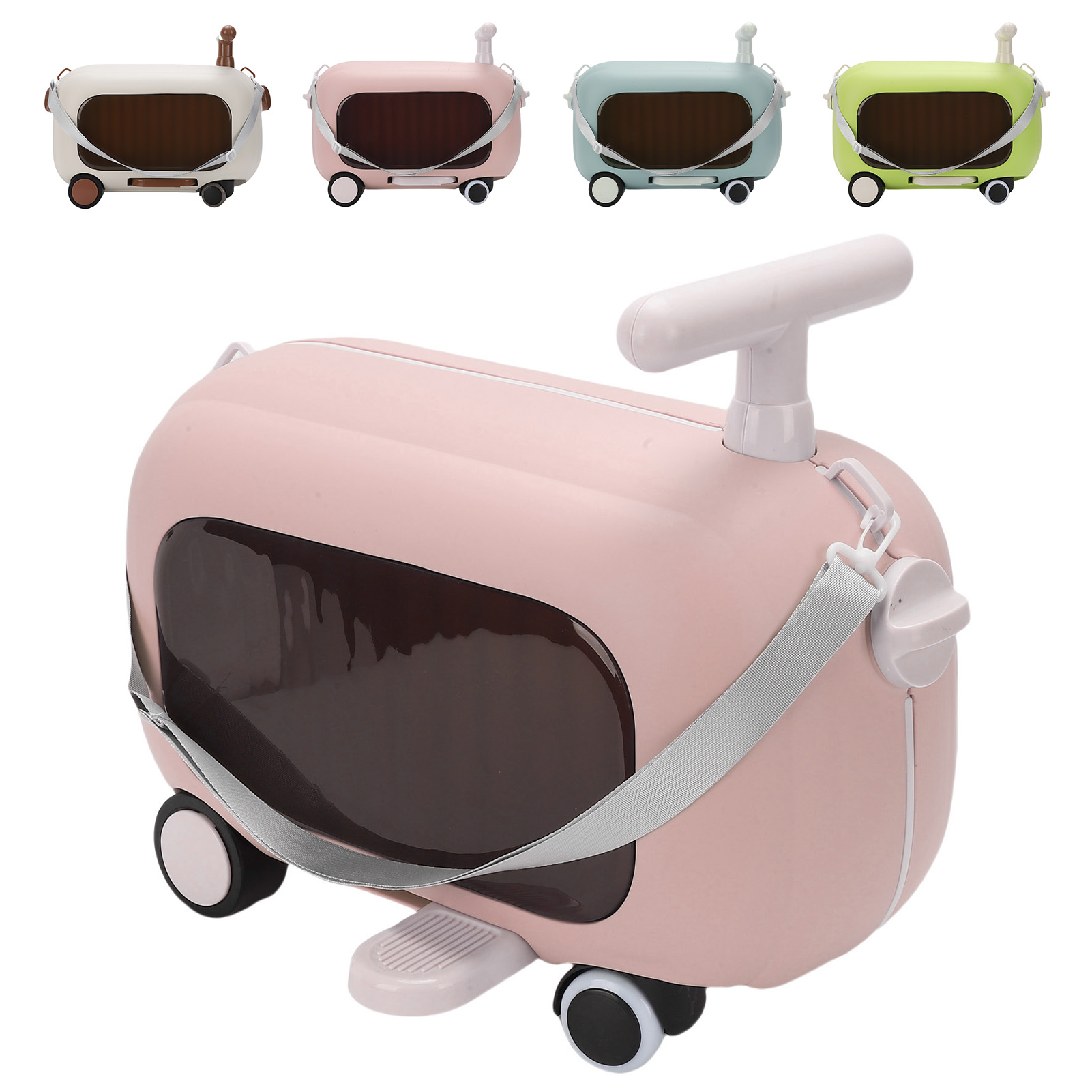 Kids Ride On Luggage 90° Folding Pedal Large Capacity Multi Functional Todd Fit - Picture 14 of 24