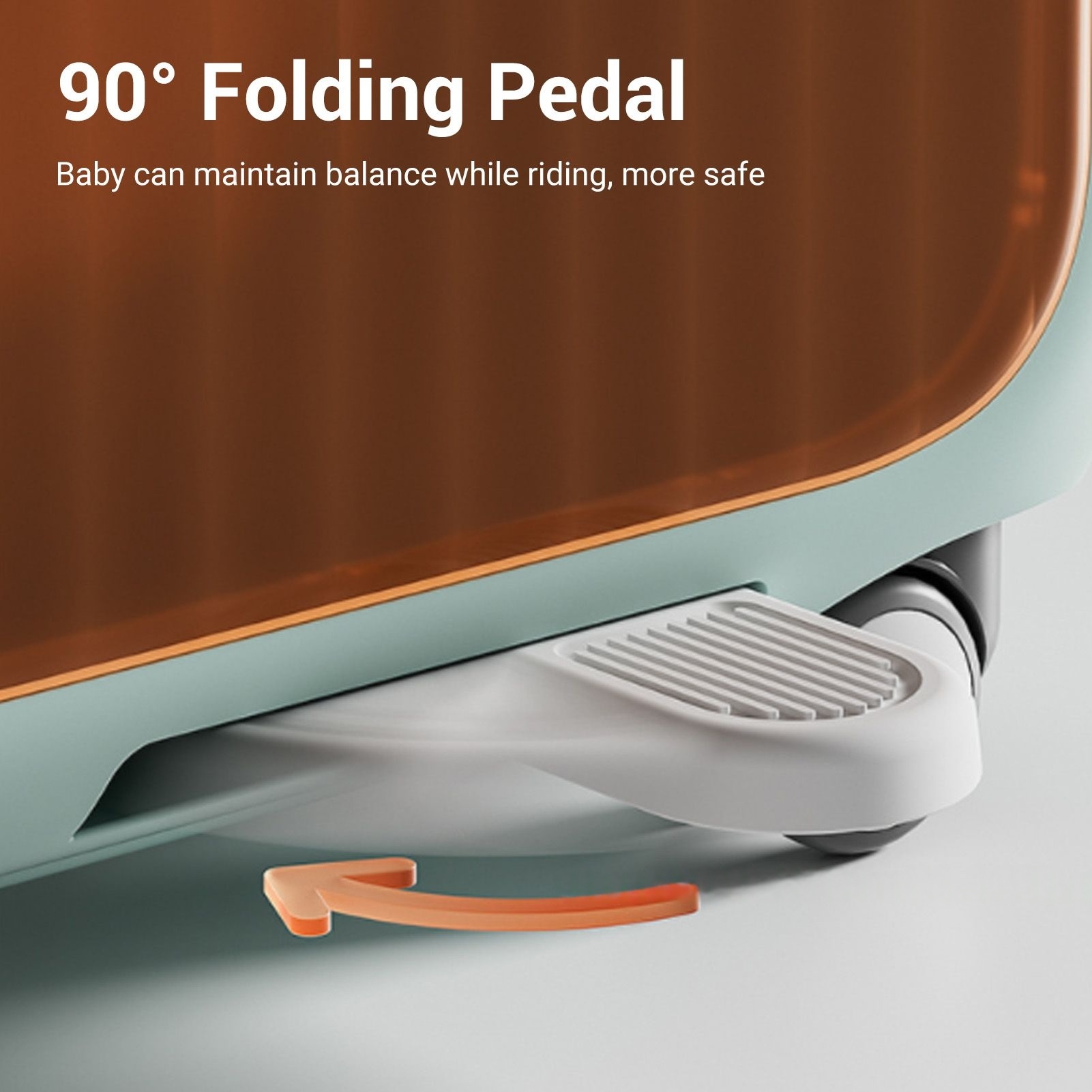 Kids Ride On Luggage 90° Folding Pedal Large Capacity Multi Functional Todd Fit - Picture 21 of 24