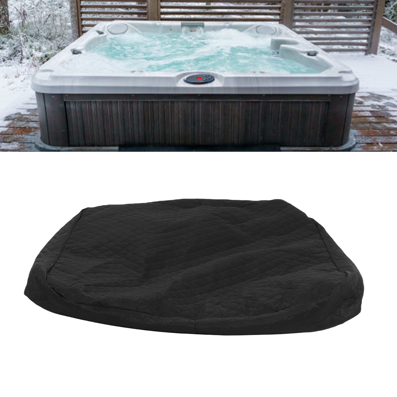 Copertura Isolata Resistente alle Intemperie per Vasca Idromassaggio Gonfiabile Spa Protezione Invernale - Foto 29 di 30