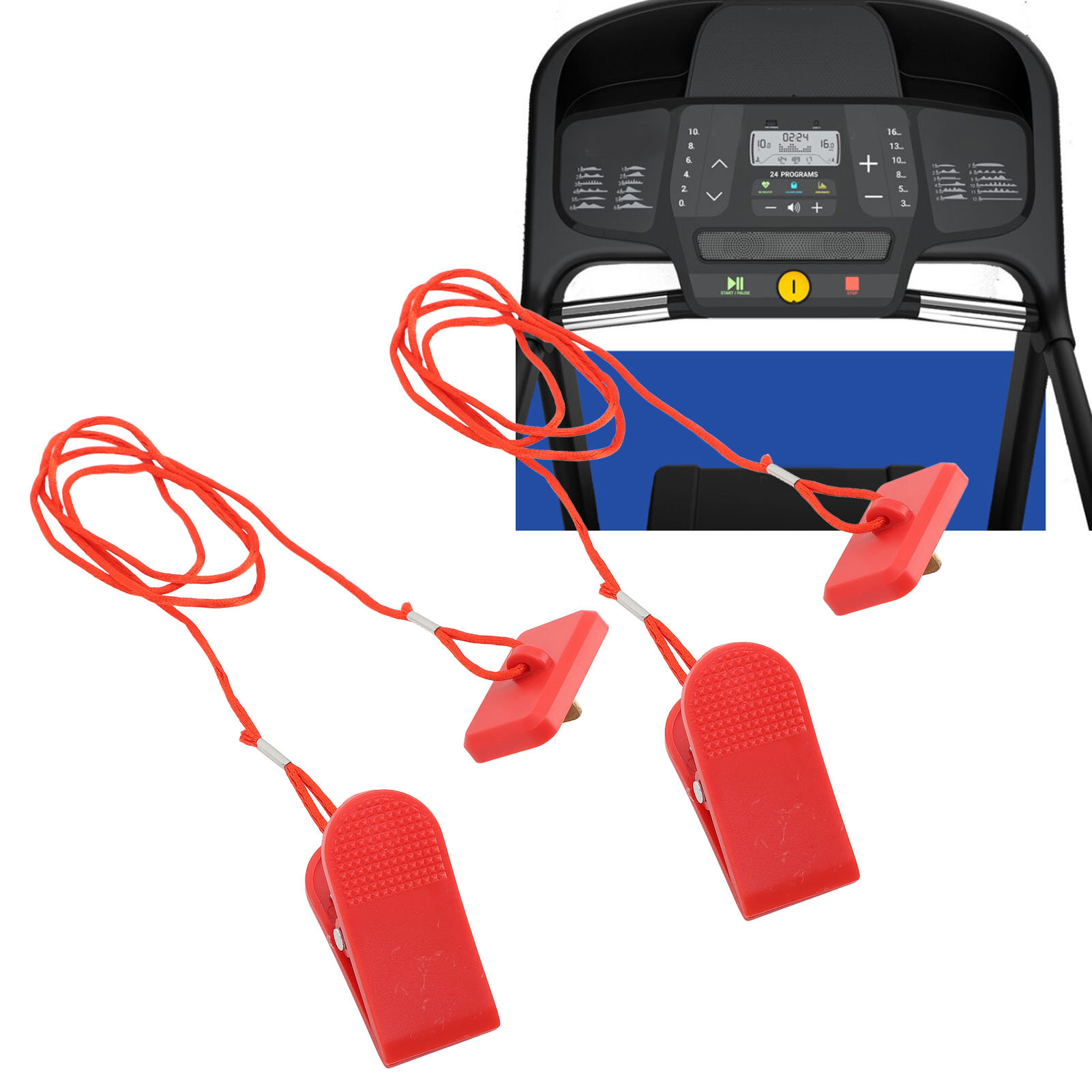 Luqeeg Clé de Sécurité pour Tapis Roulant, 2 Interrupteurs de Sécurité Portables pour Tapis Roulant, Verrous de Sécurité Universels avec Aimant Luqeeg Clé de Sécurité pour Tapis Roulant, 2 Interrupteurs de Sécurité Portables pour Tapis Roulant, Verrous de Sécurité Universels avec Aimant