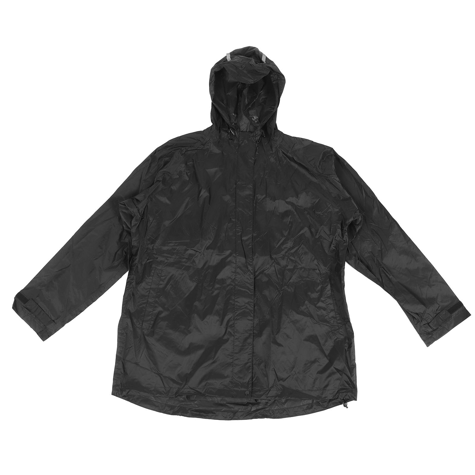 Men Rain Jacket Reflective Wind Proof Waterproof PVC Hooded Raincoat for Hiking - Picture 14 of 24