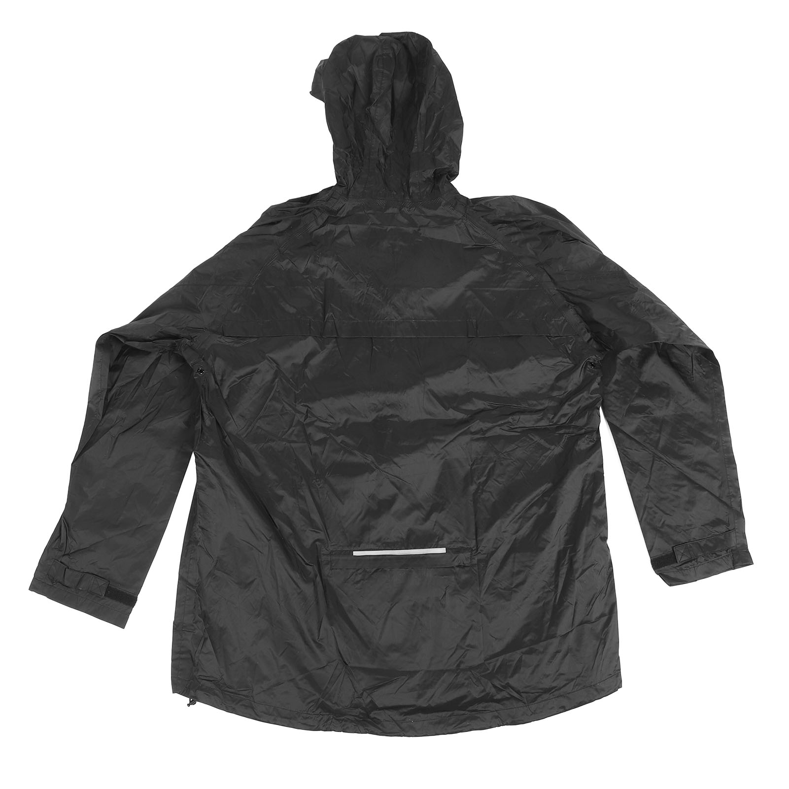 Men Rain Jacket Reflective Wind Proof Waterproof PVC Hooded Raincoat for Hiking - Picture 13 of 24