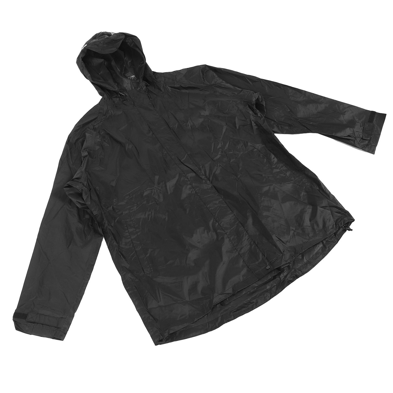 Men Rain Jacket Reflective Wind Proof Waterproof PVC Hooded Raincoat for Hiking - Picture 16 of 24