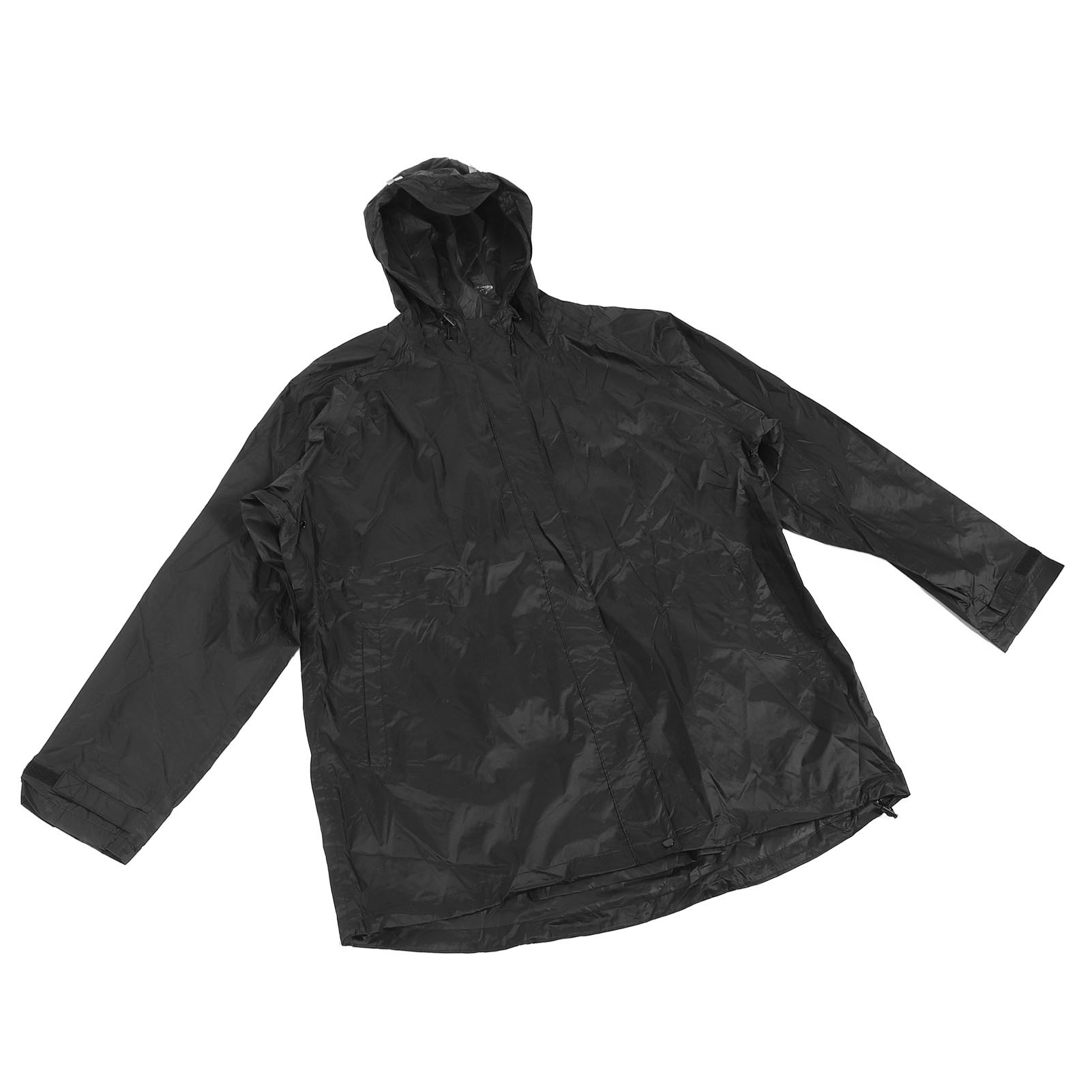 Men Rain Jacket Reflective Wind Proof Waterproof PVC Hooded Raincoat for Hiking - Picture 18 of 24