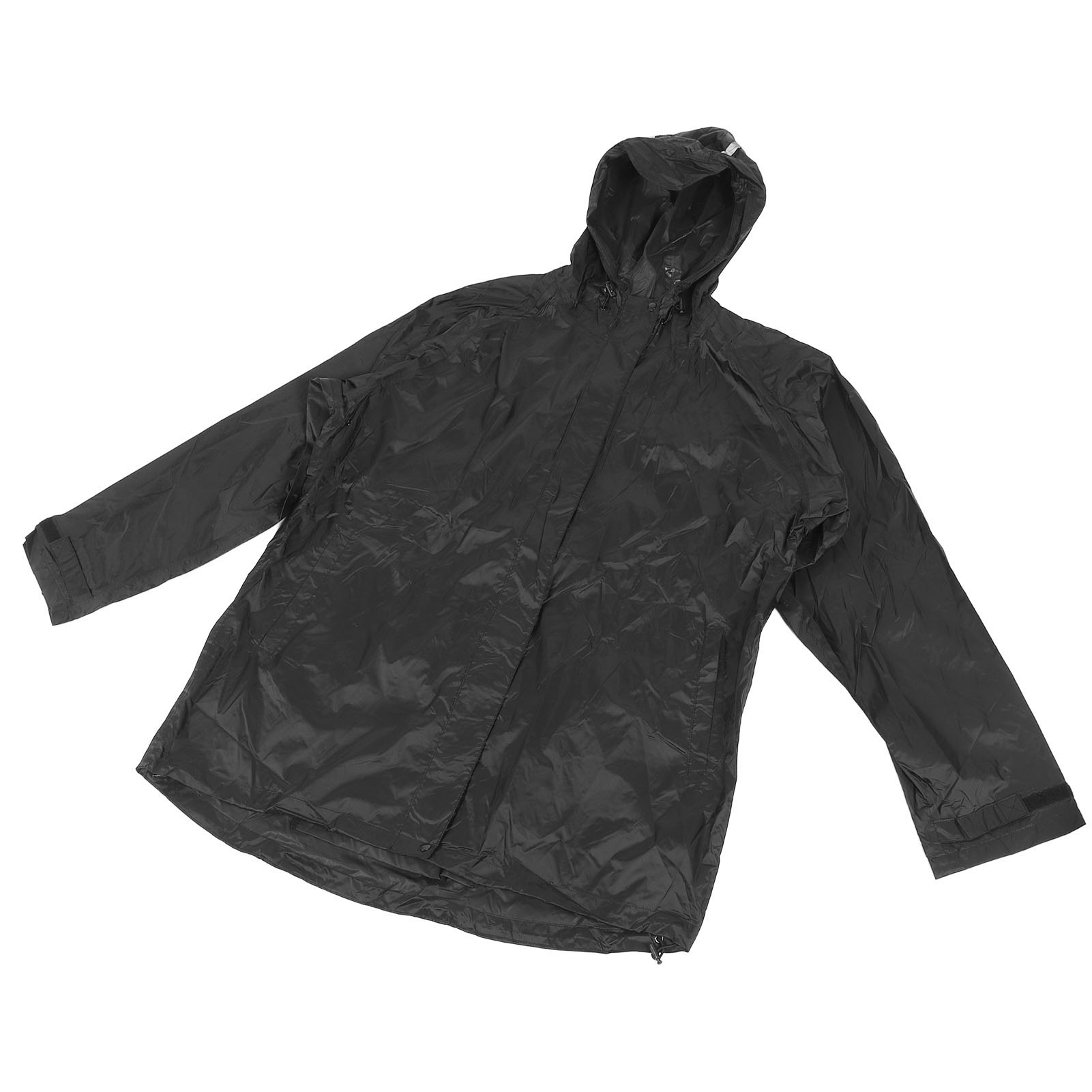Men Rain Jacket Reflective Wind Proof Waterproof PVC Hooded Raincoat for Hiking - Picture 22 of 24