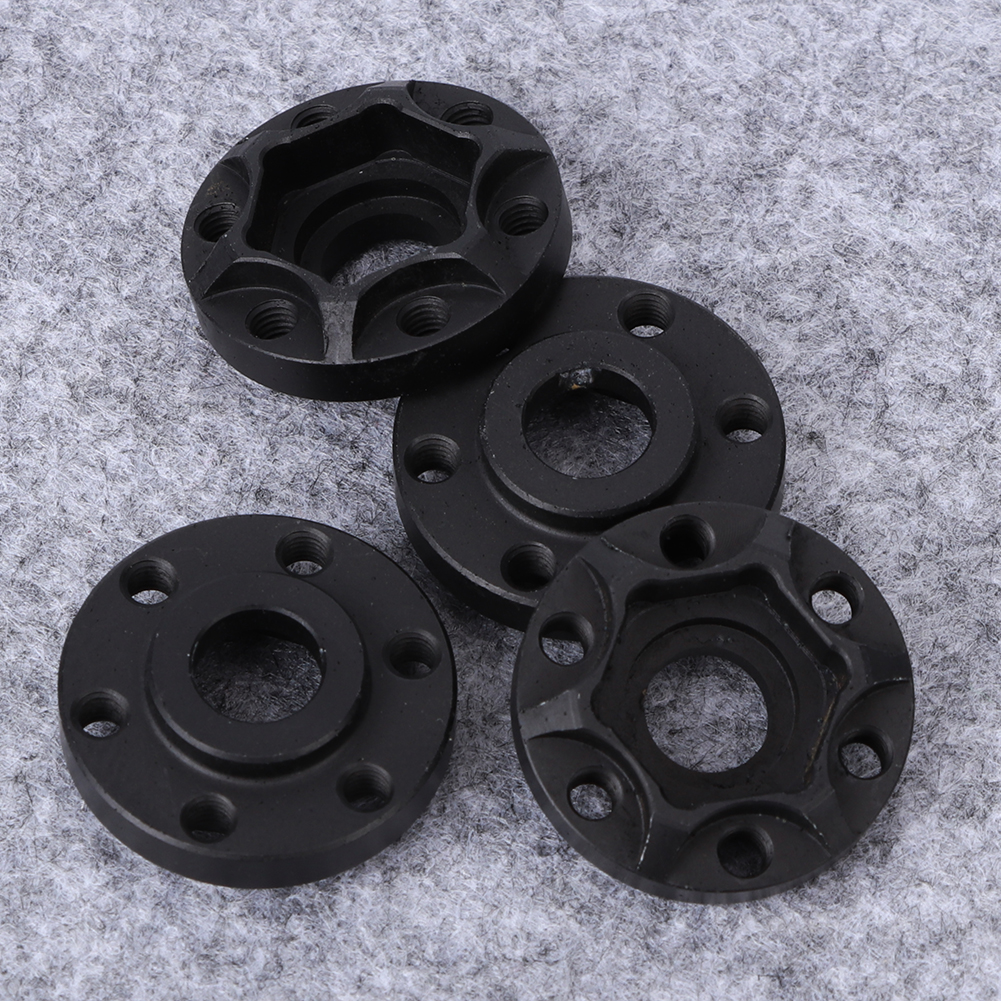 4pcs RC Car Wheel Hex Hubs Wheel Adapter Black Fit For SCX10 1/10 RC Crawler