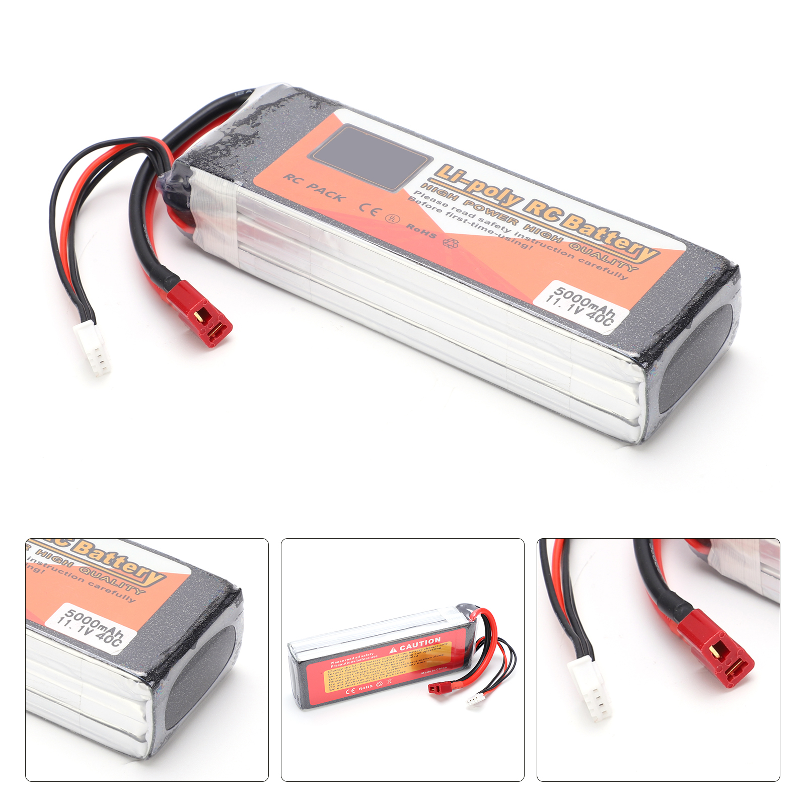 (11.1V 5000mAh 3S 40C Lipo-Akku Mit T-Plug-RC-Batterie Für RC Car Boat Helic TY - Bild 4 von 23