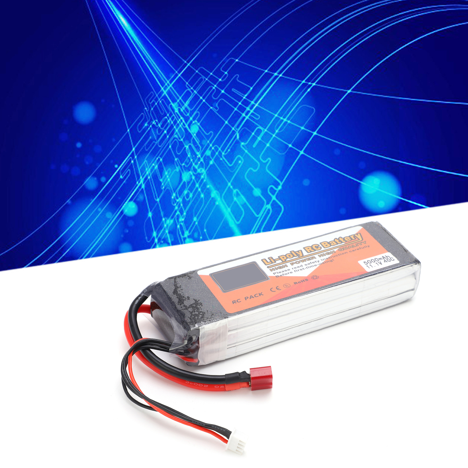(11.1V 5000mAh 3S 40C Lipo-Akku Mit T-Plug-RC-Batterie Für RC Car Boat Helic TY - Bild 1 von 23