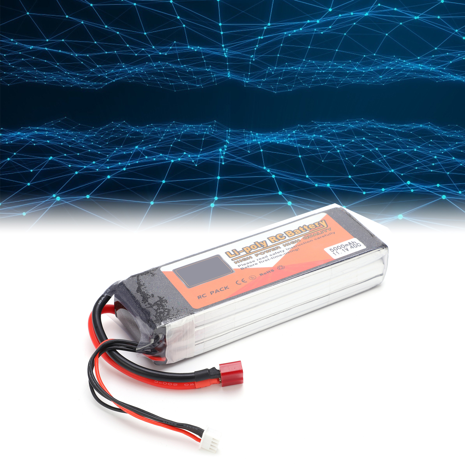 (11.1V 5000mAh 3S 40C Lipo-Akku Mit T-Plug-RC-Batterie Für RC Car Boat Helic TY - Bild 22 von 23