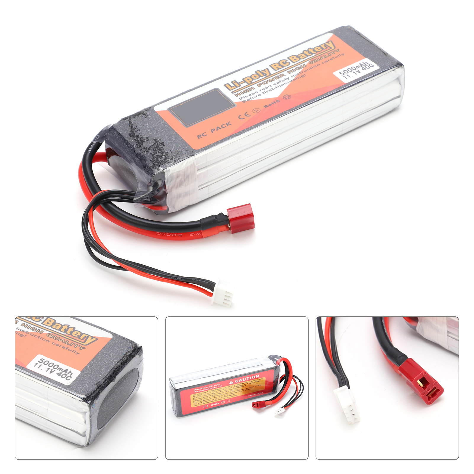(11.1V 5000mAh 3S 40C Lipo-Akku Mit T-Plug-RC-Batterie Für RC Car Boat Helic TY - Bild 11 von 23