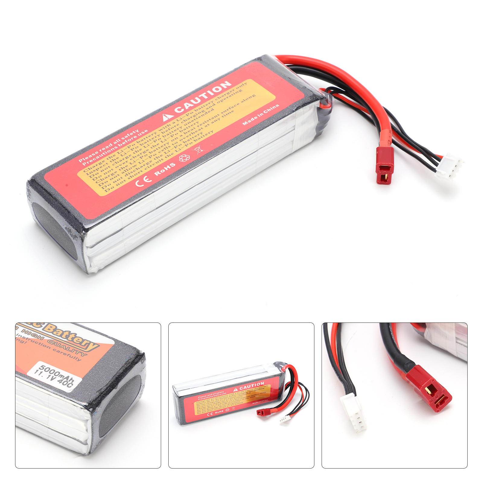 (11.1V 5000mAh 3S 40C Lipo-Akku Mit T-Plug-RC-Batterie Für RC Car Boat Helic TY - Bild 21 von 23