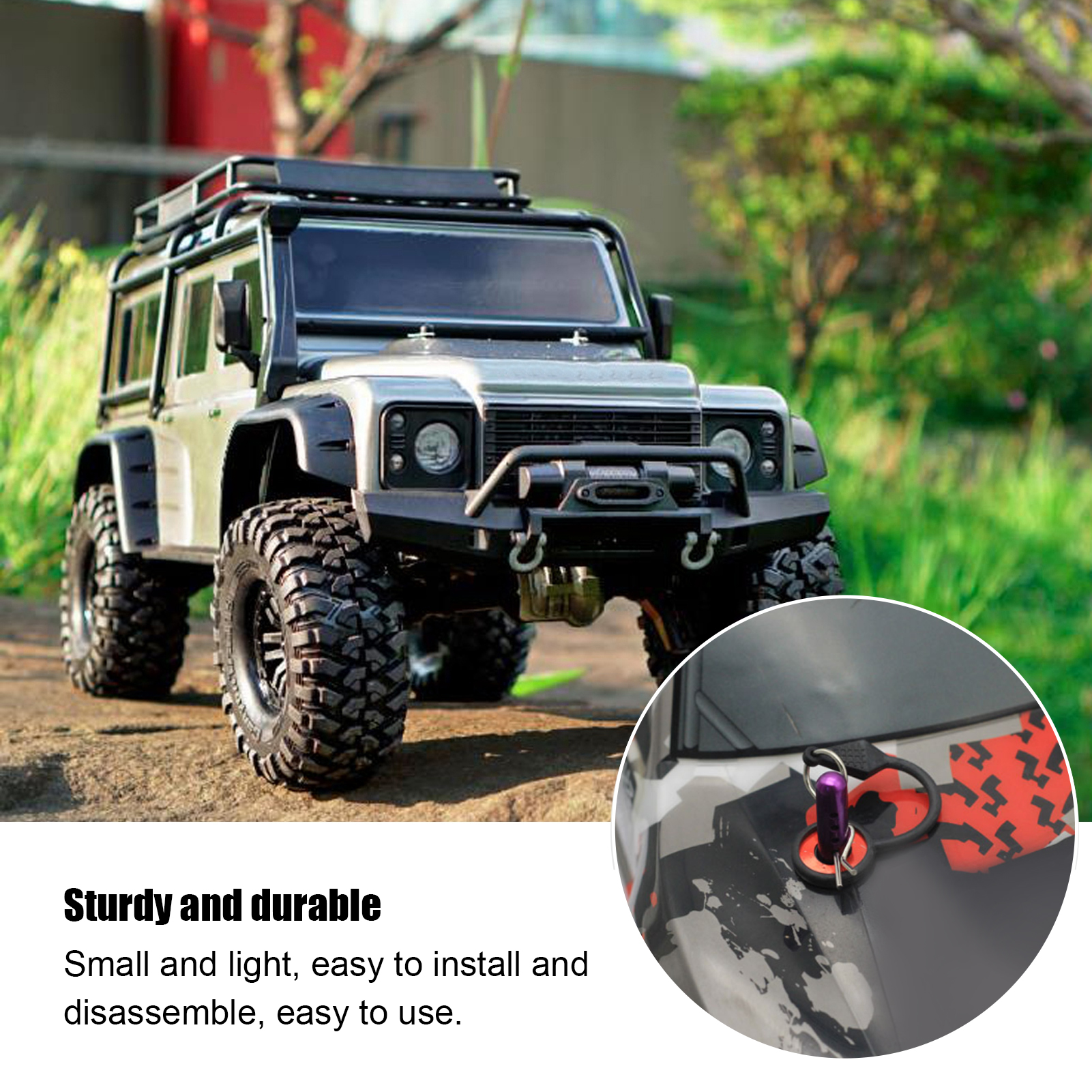 4PCS RC Body Clips Pins RC Car Shell Body Fixed Clips Retainer Silicone Metal - Picture 20 of 26