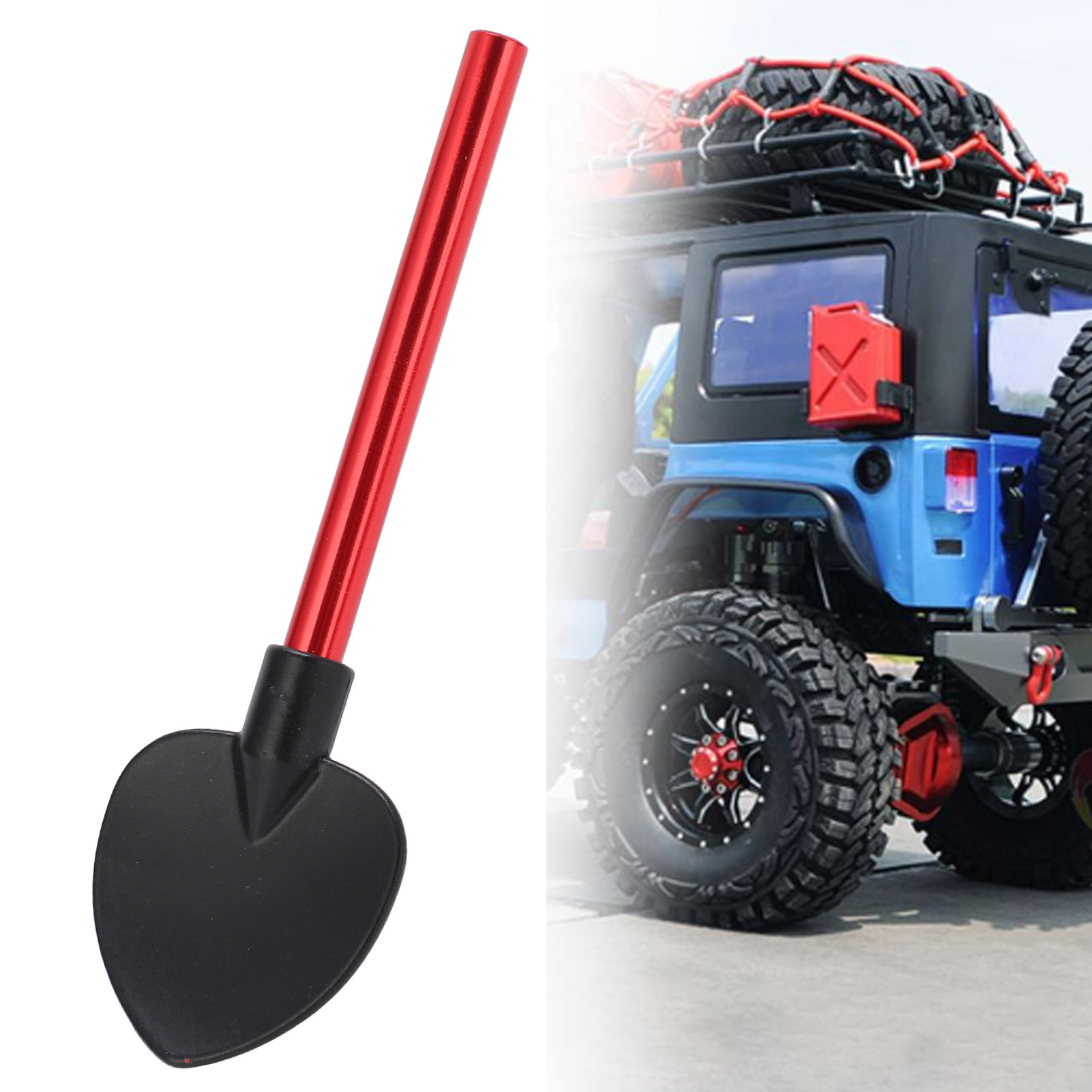 Metal Shovel RC Climbing Truck Decorative Tools For 1/10 Remote Control Car - Picture 13 of 14