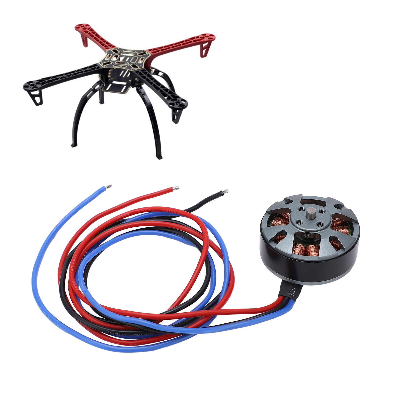 QM4208 380KV 12N14P Brushless Motor For RC Remote Control Model Airplane Fixed - Picture 16 of 18