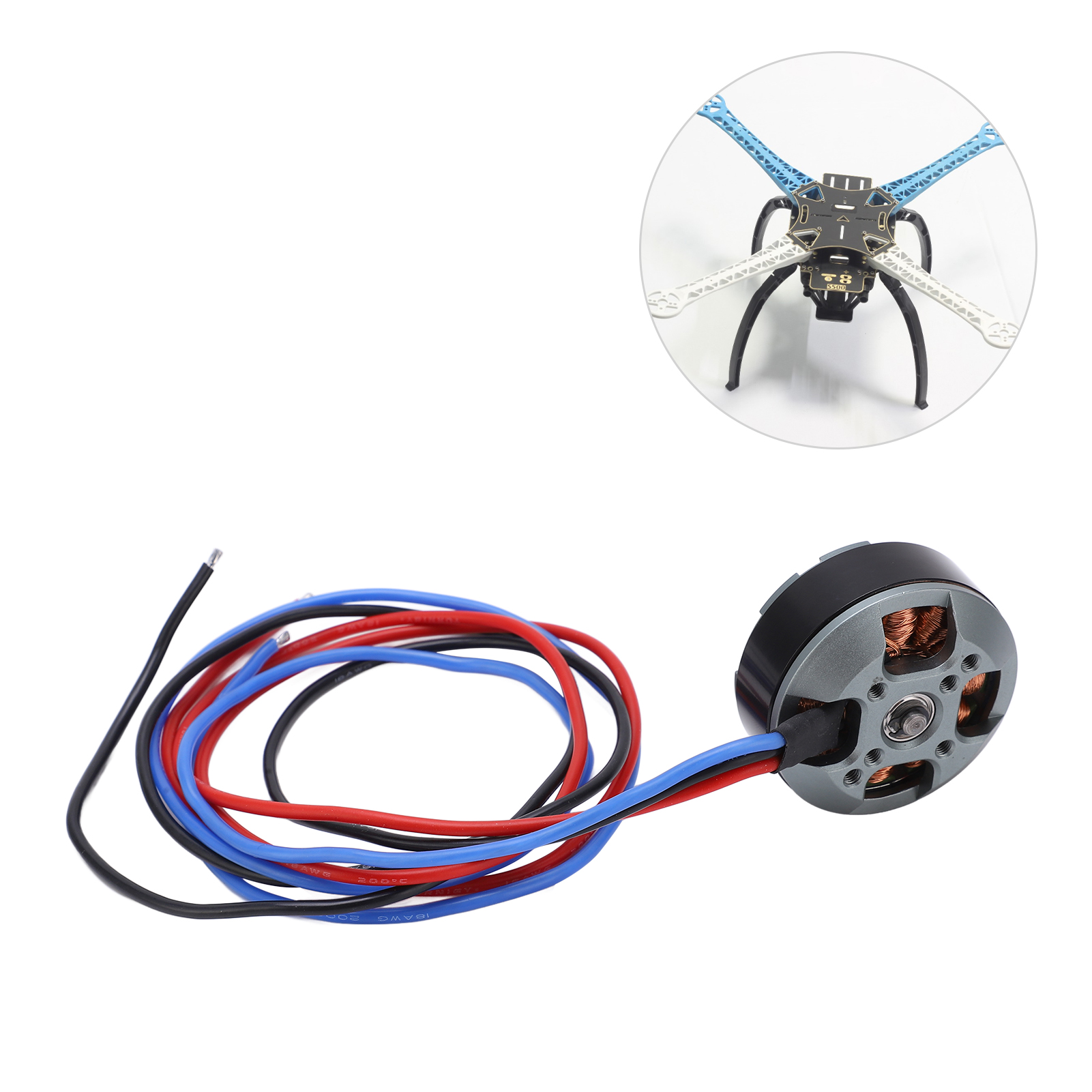 QM4208 380KV 12N14P Brushless Motor For RC Remote Control Model Airplane Fixed - Picture 13 of 18