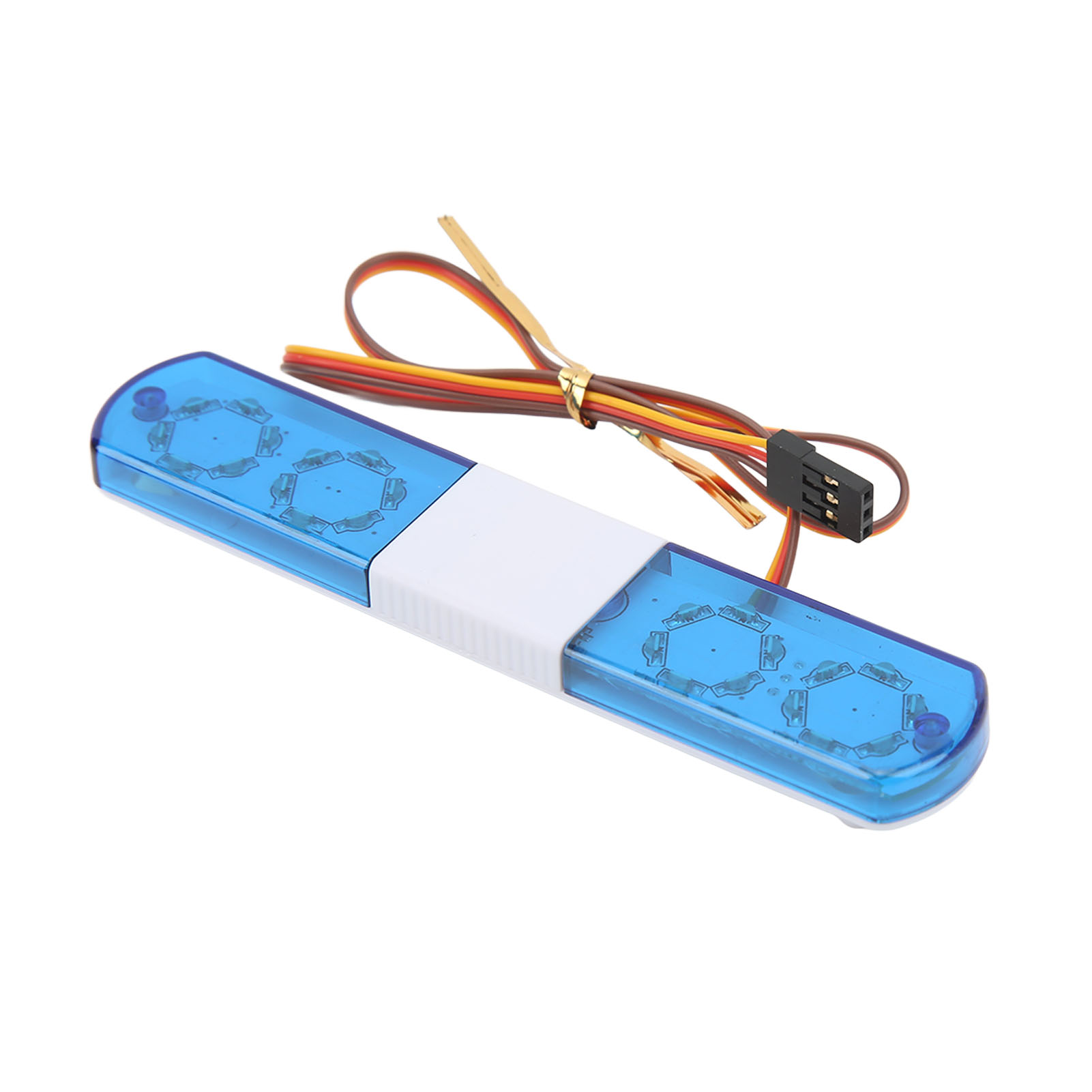 LED Police Light Simulation Design 4 Modes Strobe Light for 1/8 1/10 RC Cars - Picture 22 of 24