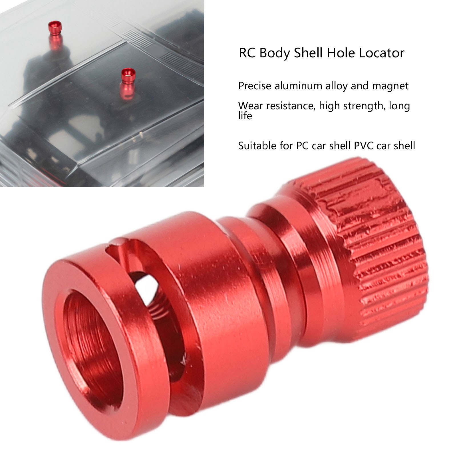 4PCS RC Body Shell Mount Column Hole Locator Aluminum Alloy For PC PVC Remote