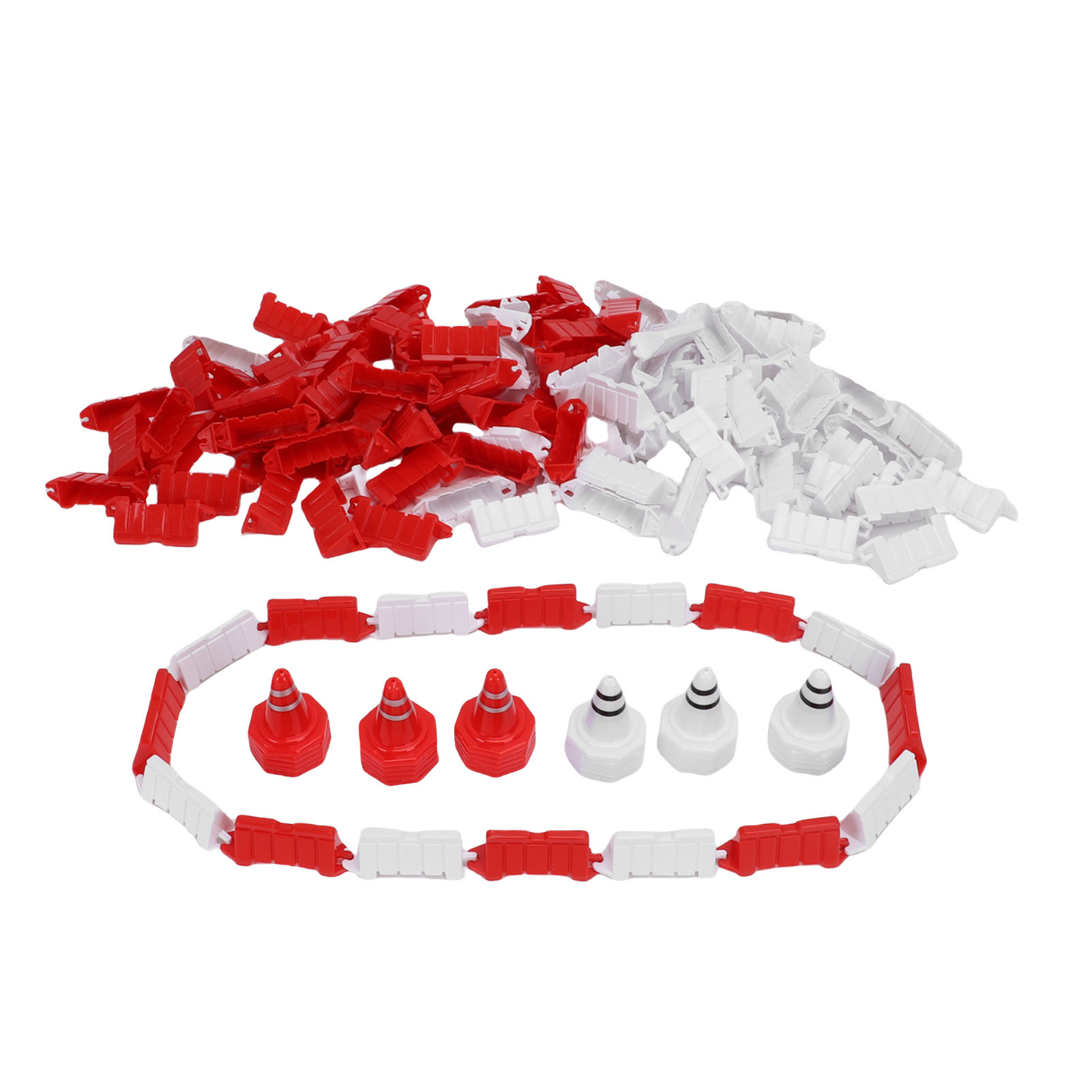 Barrière De Piste RC – Lot De 120 Clôtures En Plastique Réutilisable – Circuit DIY Dérive – Pour Voitures RC – Facile à Monter