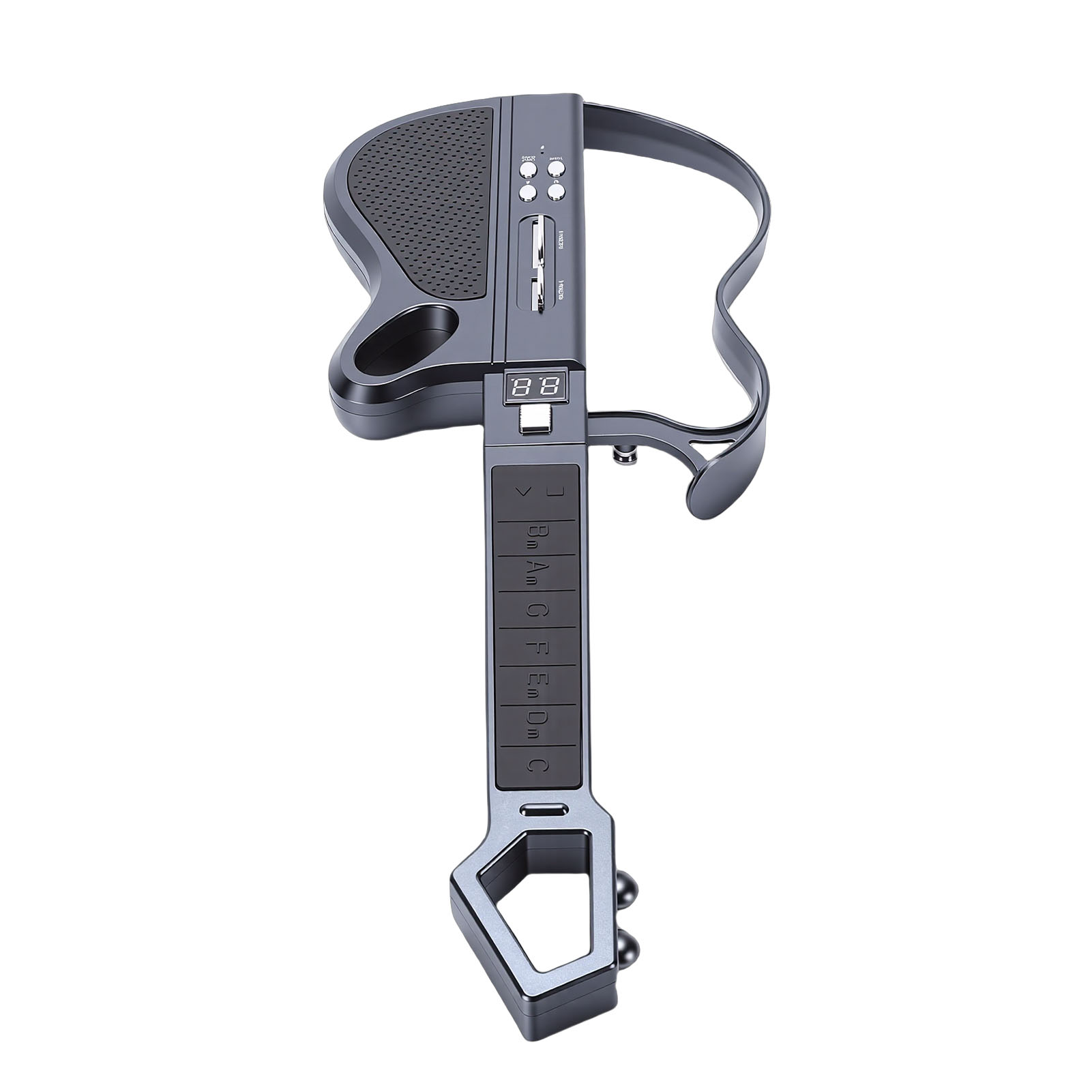 Smart Bluetooth Electronic Guitar Foldable No-String Automatic Play Music Toy F