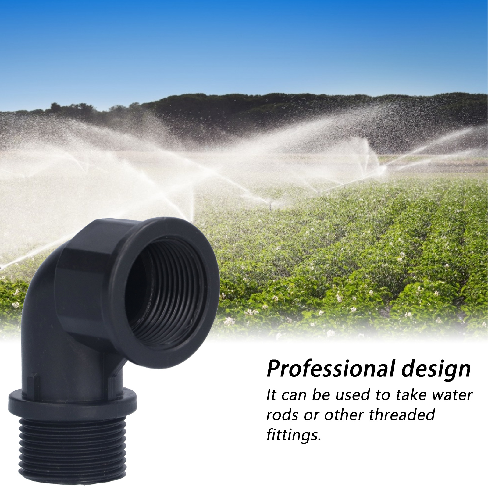 NEW 2Set Elbow Connector Adaptable Hose Adapter With Nipple Connector For Garden