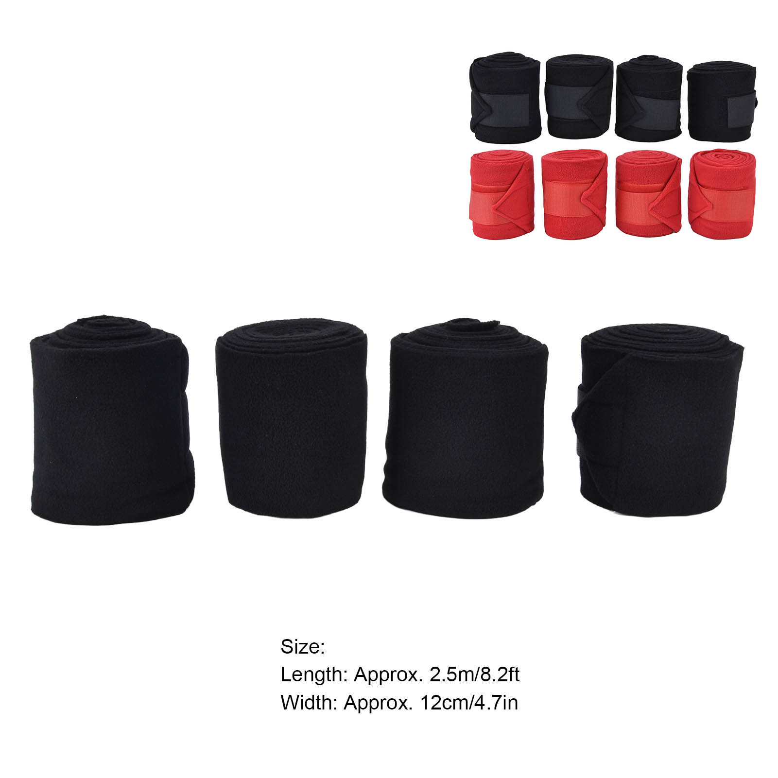 4Pcs Horse Leg Warp Self Adhesive Breathable Wear Resistant Animal Leg Bandage - Produktbild 1