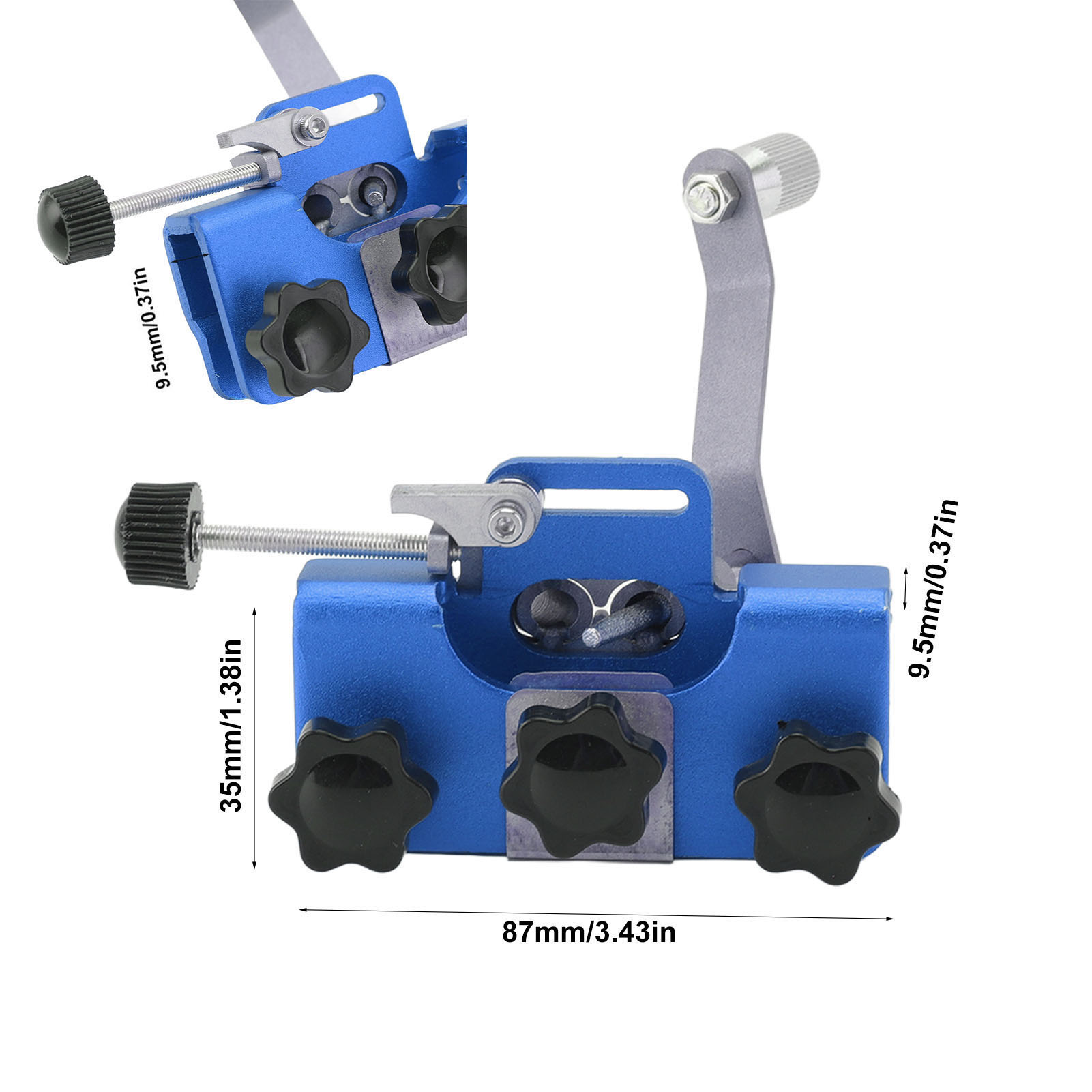 Chainsaw Sharpener Portable Lightweight Hand Crank Chain Sharpening Jig For