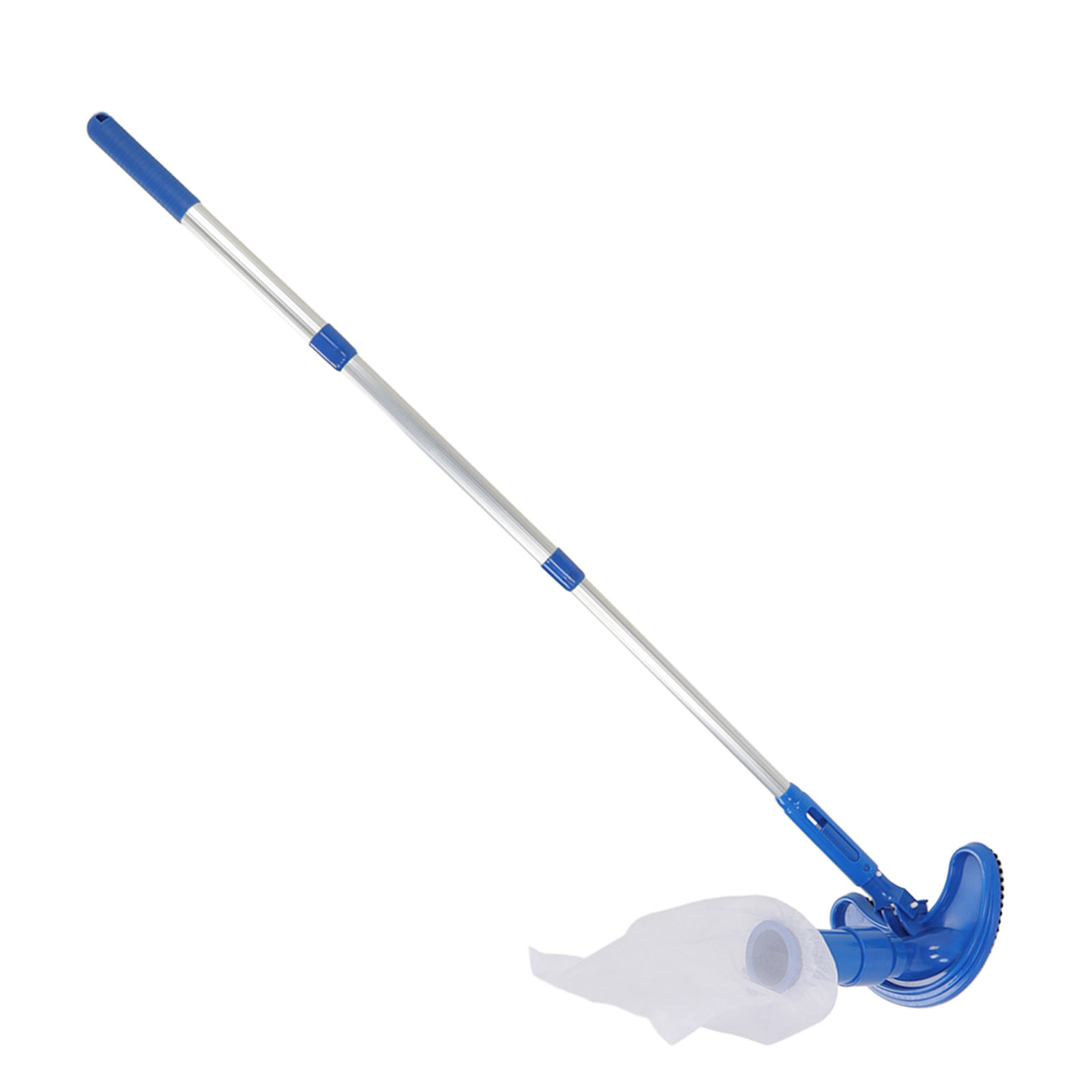 Pool Vacuum Suction Tool With Brush Portable Telescopic Rod Plastic Pool Vacuum