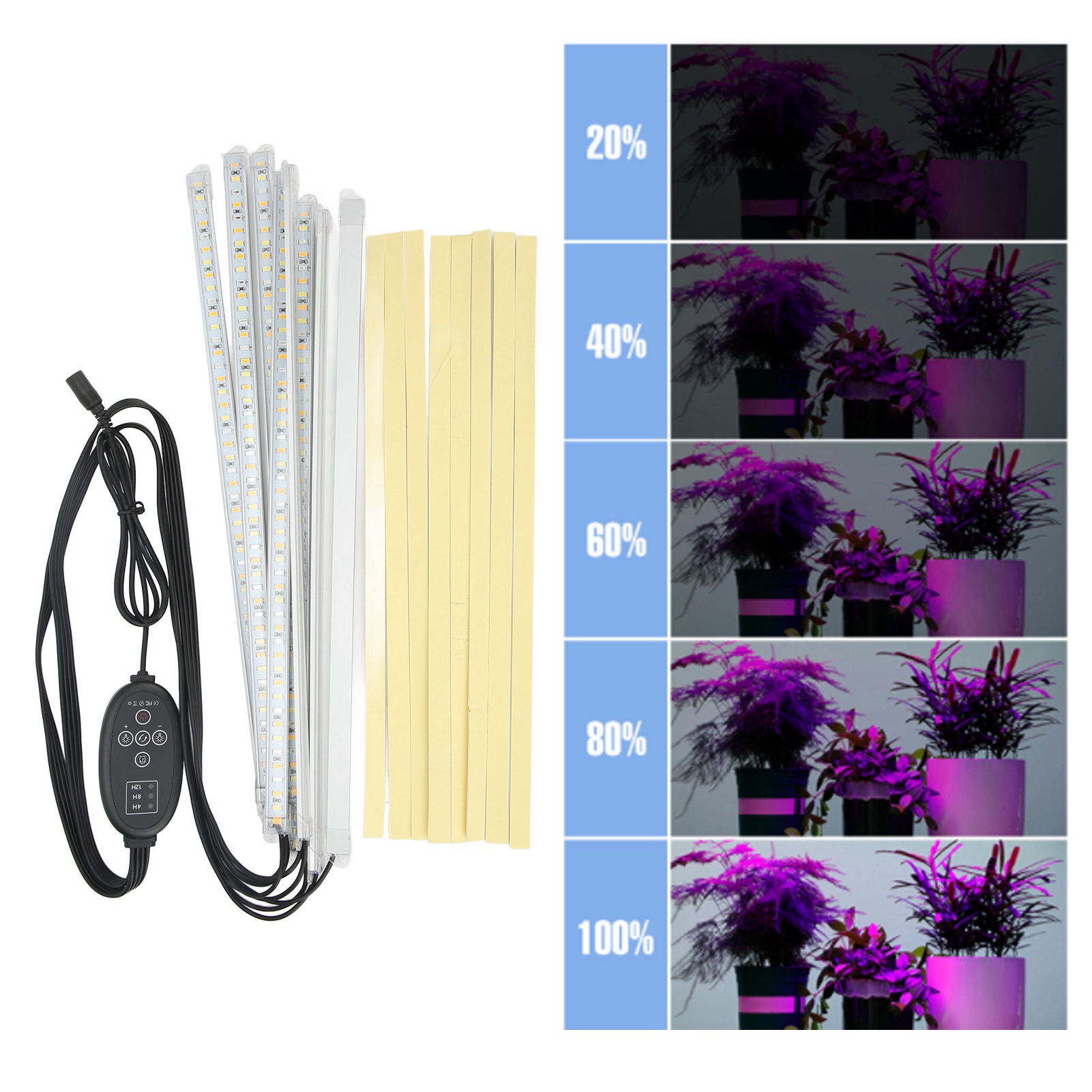 NEW Full Spectrum Grow Light Timer Dimming For Indoor Plant Seedlings LED Plant