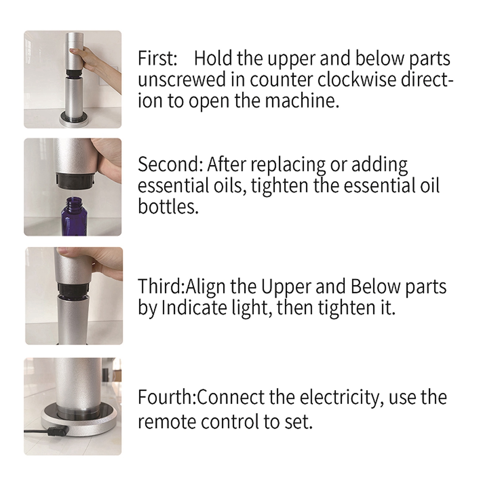 120ml Touch Control BT Smart Scent Air Machine 200m³ Coverage For Home Hote DM - Picture 18 of 18