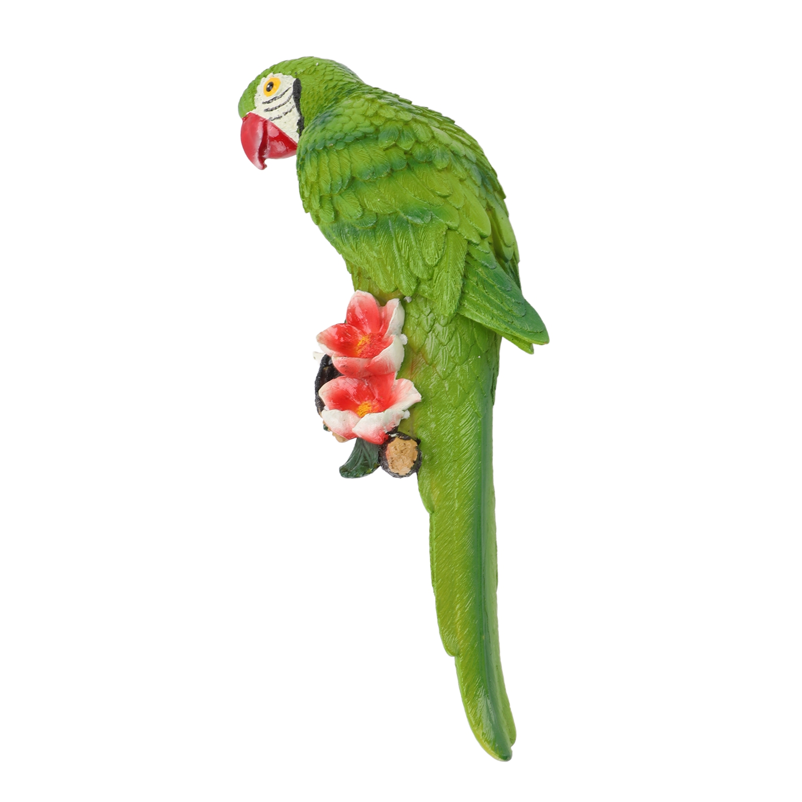Resin Bird Figurine Decorative Parrot Sculpture for Indoor Outdoor Living Room - Picture 17 of 21