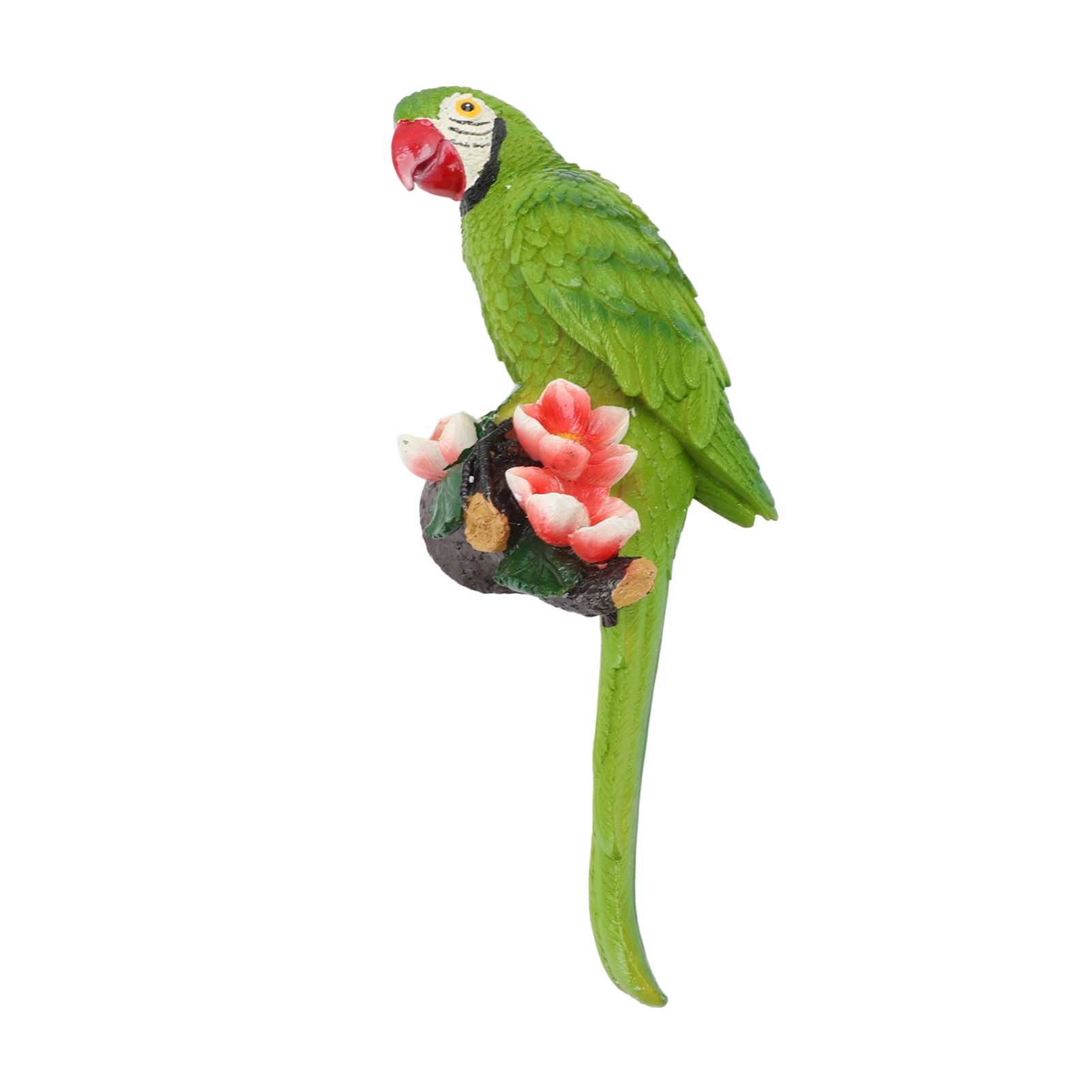 Resin Bird Figurine Decorative Parrot Sculpture for Indoor Outdoor Living Room - Picture 16 of 21
