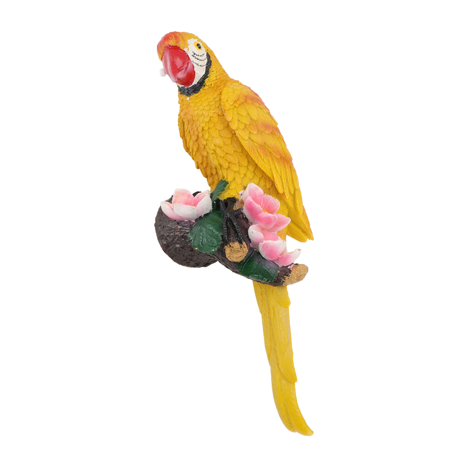 Resin Bird Figurine Decorative Parrot Sculpture for Indoor Outdoor Living Room - Picture 21 of 21