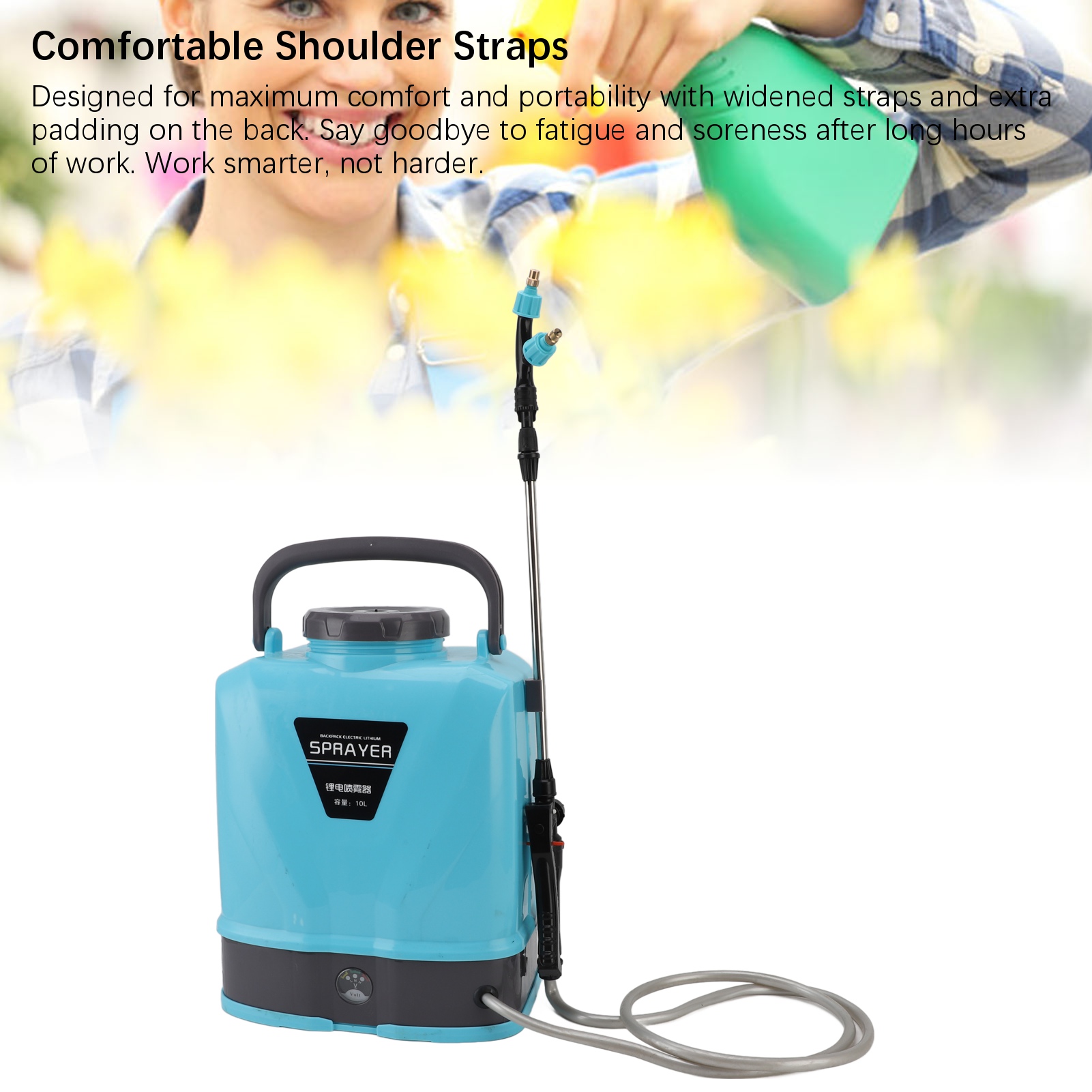 Batteriebetriebene Rucksacksprüher Einstellbarer Druck Landwirtschaft Elektrisch - Bild 34 von 36