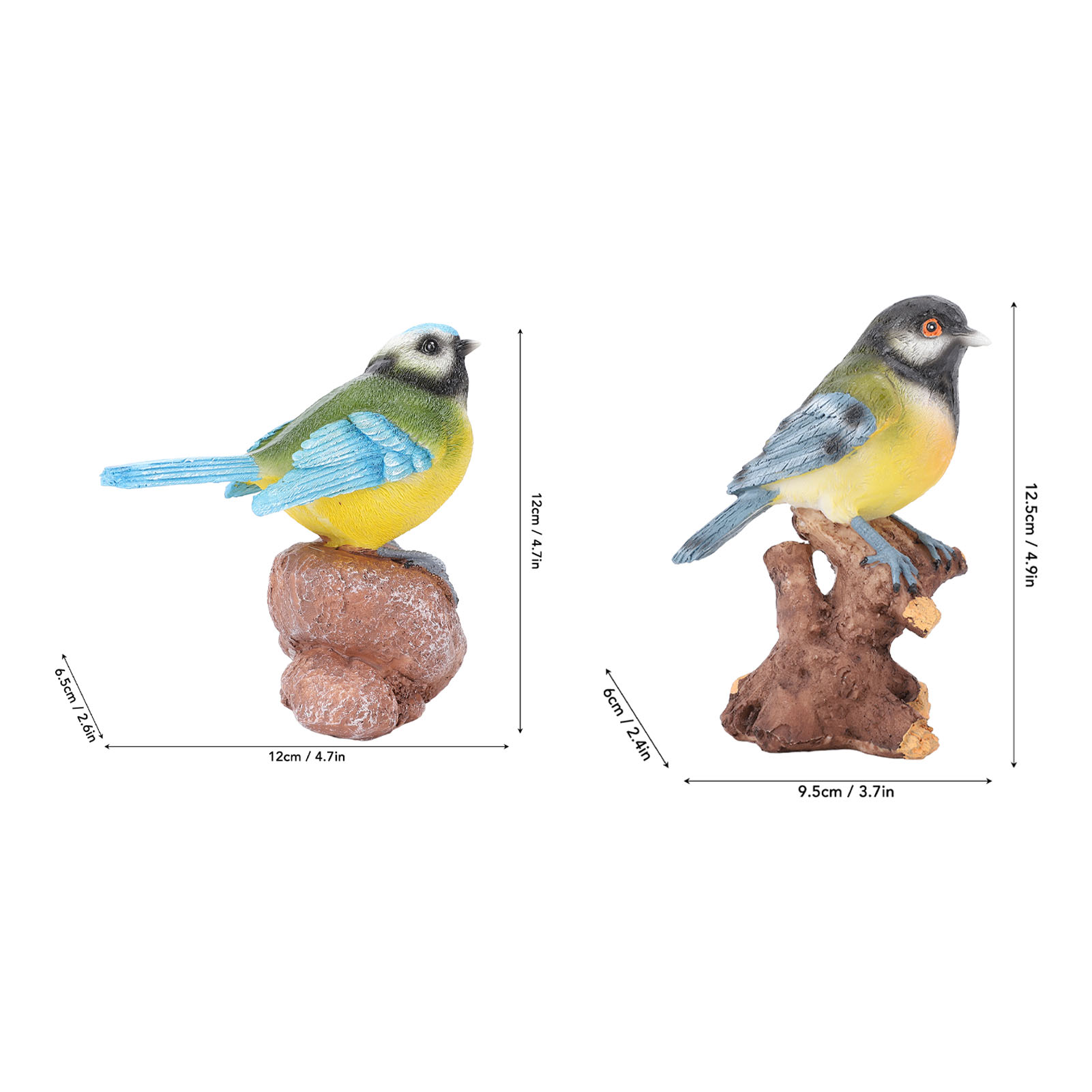 Garden Bird Statue Sculpture Decoration Animal Bird Figurine For Indoor US - Picture 26 of 28
