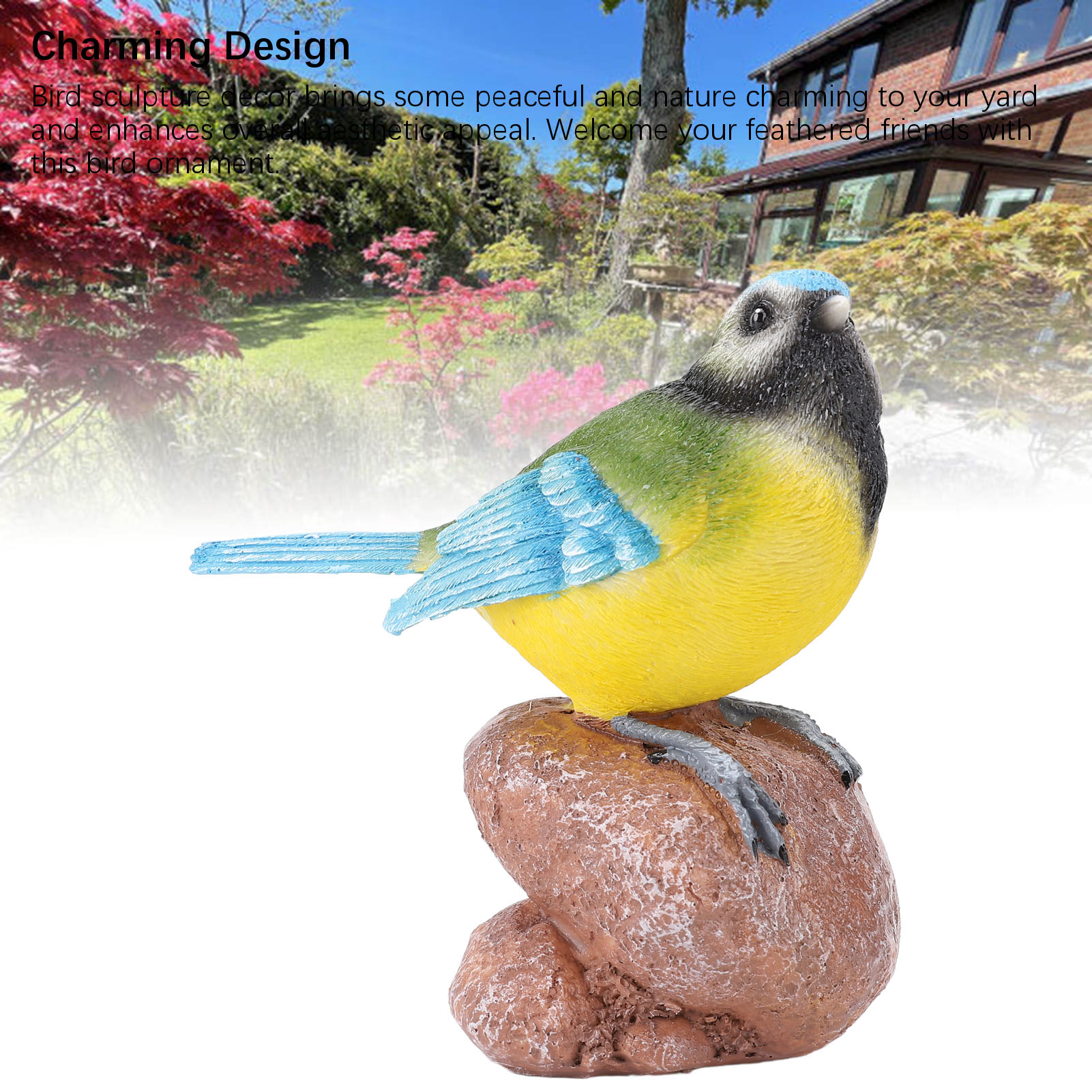 Garden Bird Statue Sculpture Decoration Animal Bird Figurine For Indoor US - Picture 27 of 28