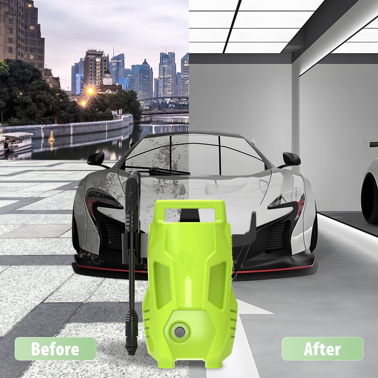 Portable High Pressure Washer Automatic Washing Machine With Inlet And - Picture 18 of 18