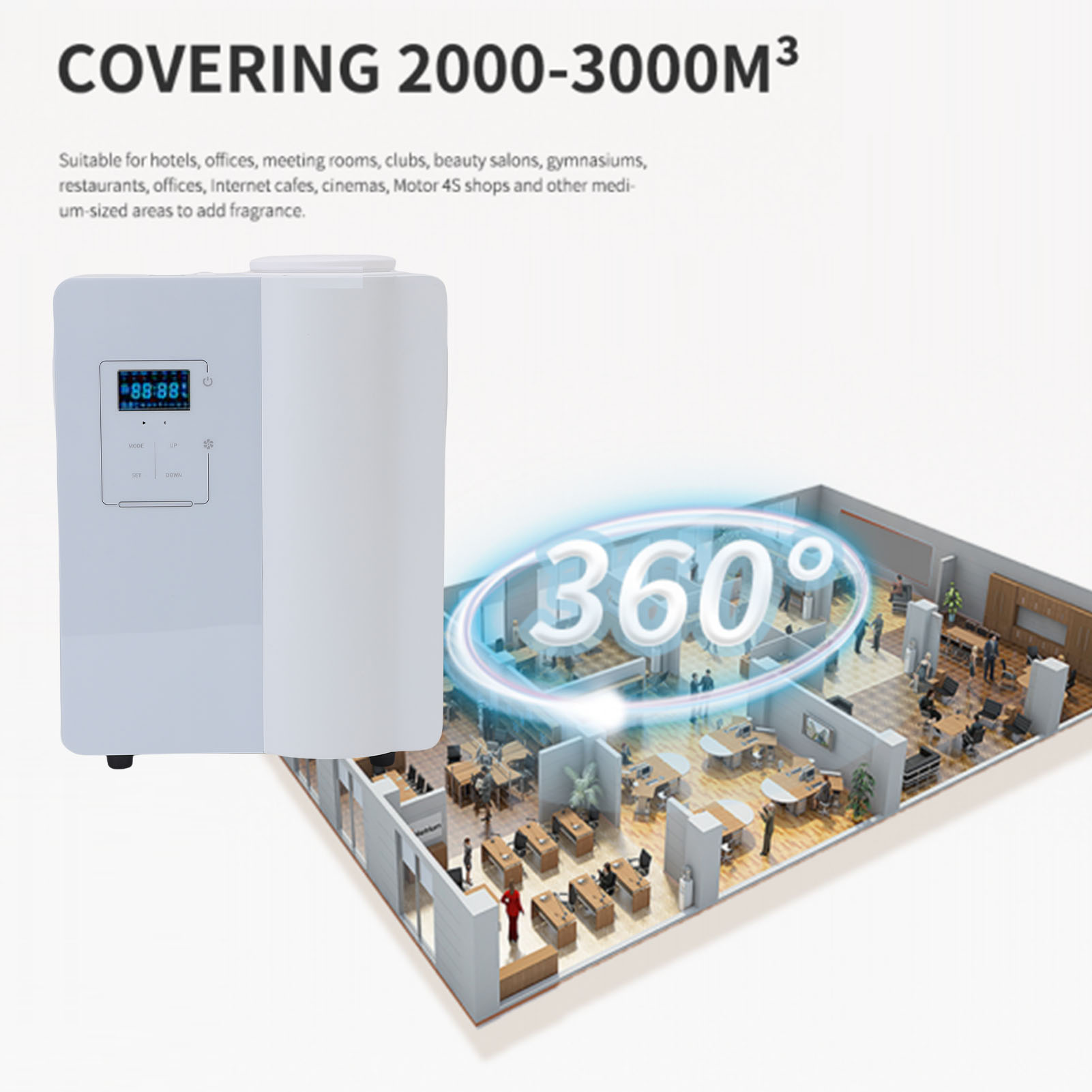 .BT Scent Air Machine 500ML HVAC Essential Oil Diffuser 3000m³ Large Coverag - Picture 16 of 18