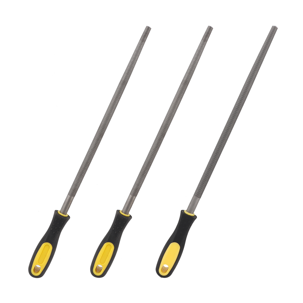 12in Round Mill Steel File Rasp With Handle Sharpening Shaping Tool For Metal - Picture 11 of 18