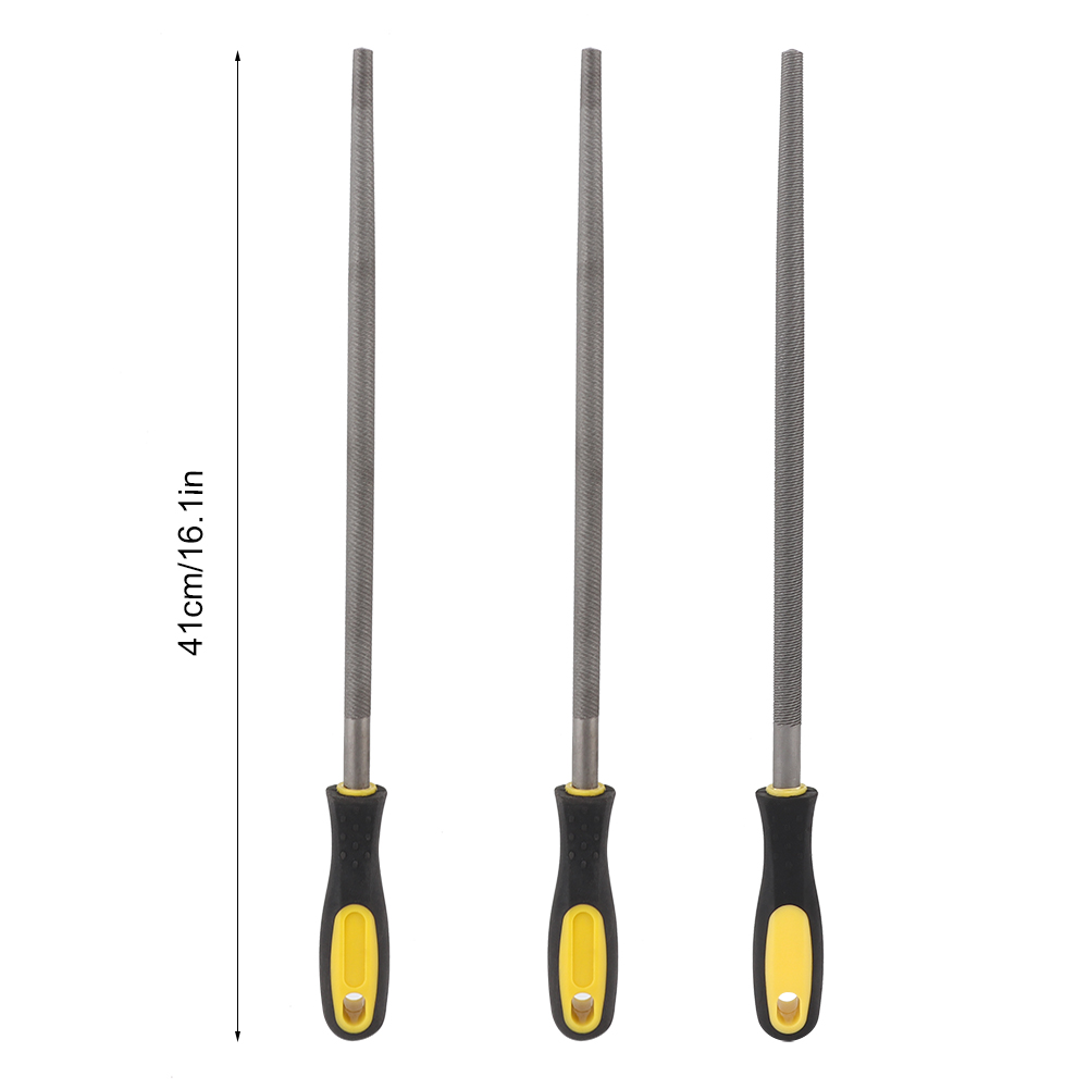 12in Round Mill Steel File Rasp With Handle Sharpening Shaping Tool For Metal - Picture 16 of 18