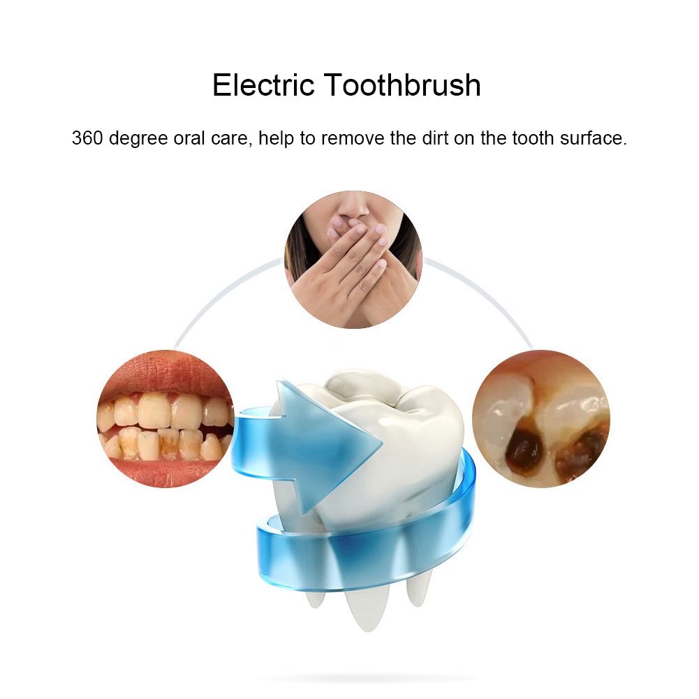 Household Ultrasonic Rechargeable Silicone U Shaped Electric Toothbrush Teeth