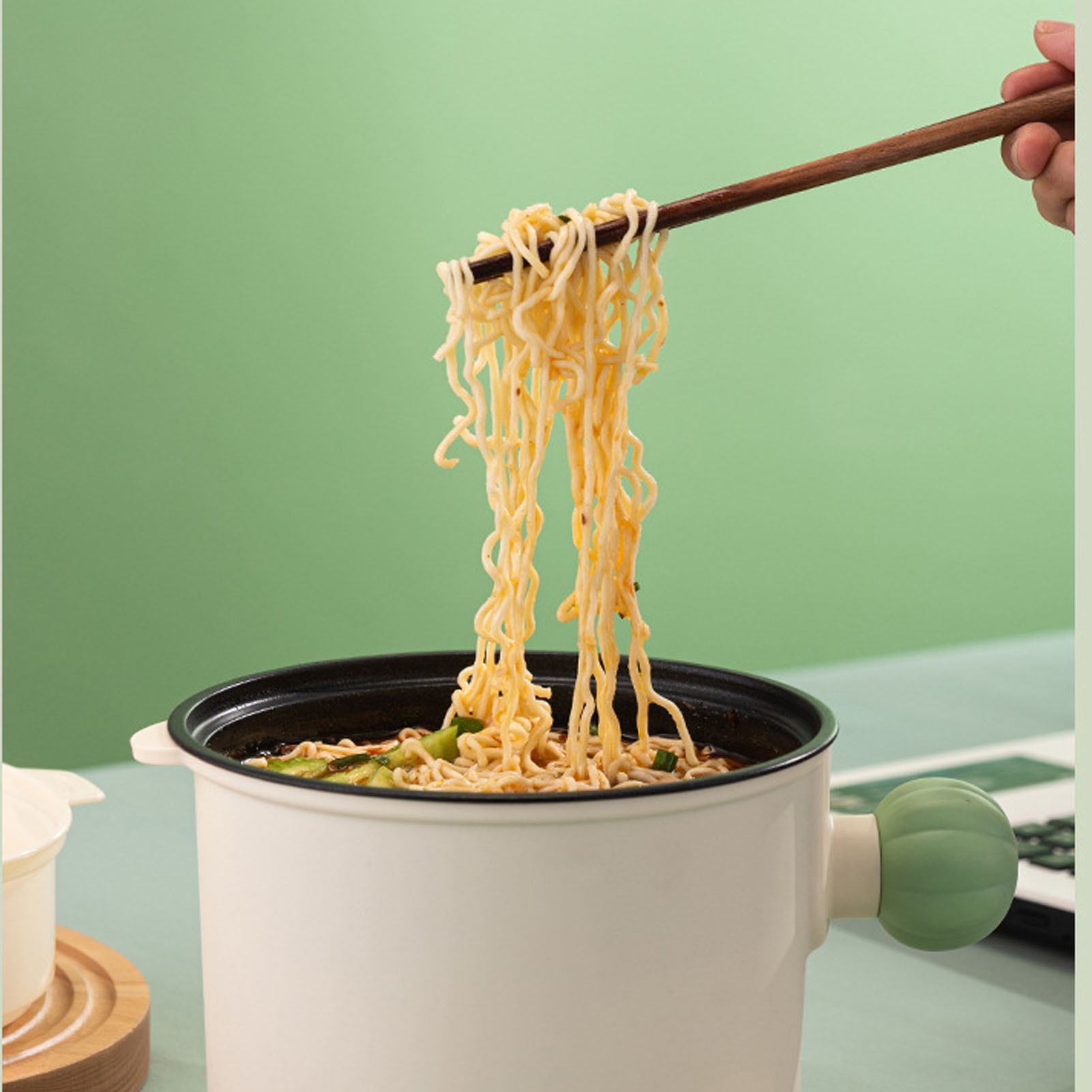 Electric Cooking Pot Multifunctional Non Stick Portable Mini Electric Hot Pot - Picture 29 of 30