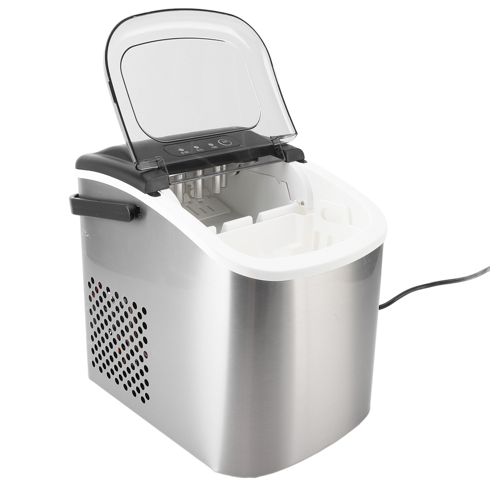 Compact Countertop Ice Maker 15kg Per Day 9 Cubes In 6 Minutes Self Cleaning US