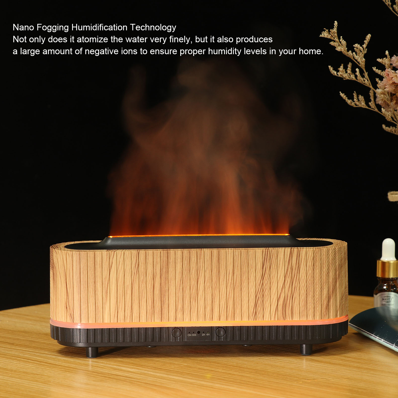 Nano Atomized Flame Air Diffuser with Flame Effect for Bedroom - Picture 16 of 18