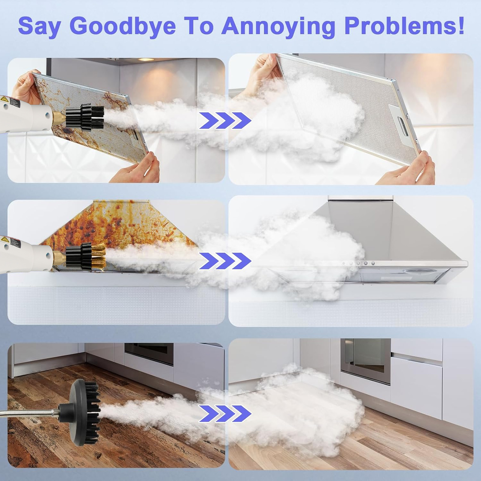 Limpiador de vapor de mano profesional de alta presión hogar cocina baño alfombra - Imagen 16 de 18